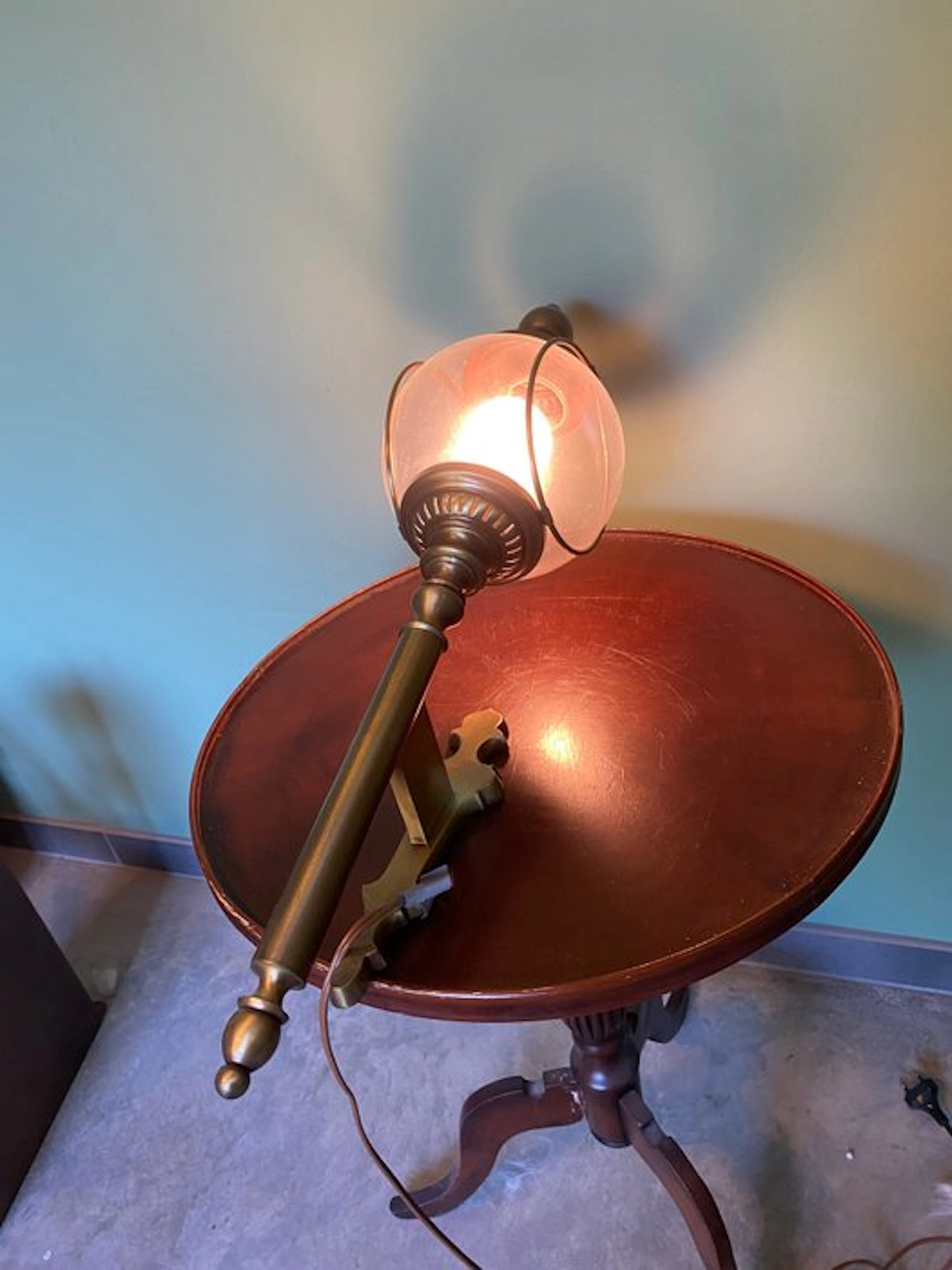 Wall lamp - Brass, Glass - wall lamp