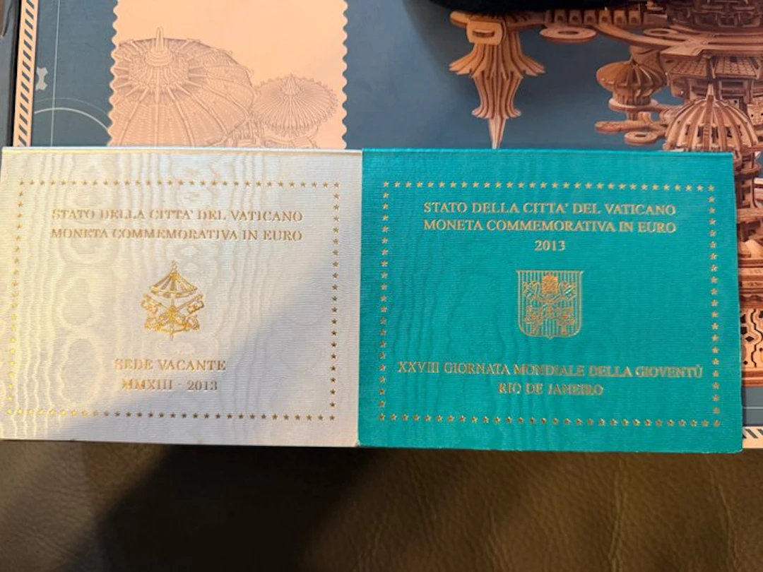 Vatican. 2 Euro 2013 "Giornata Mondiale Gioventù" + "Sede...