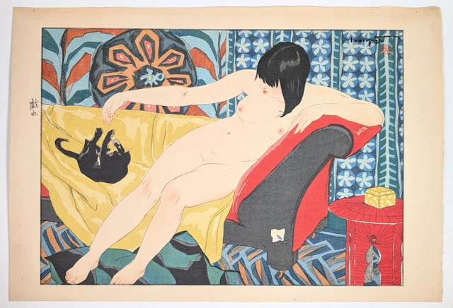ISHIKAWA TORAJI • Tawamure (戯れ) — “Playing” • 1934 •...