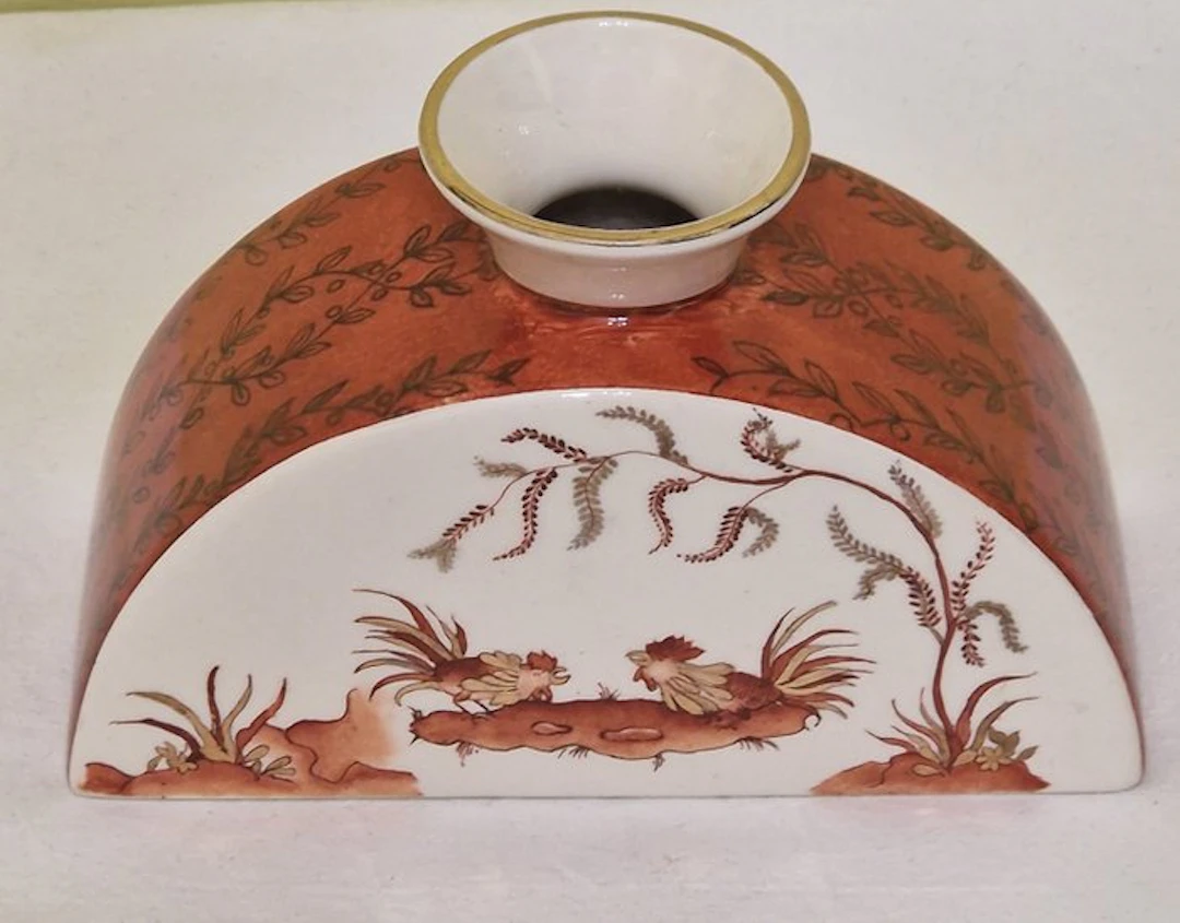 Società Ceramica Italiana Lavenia - Jar - Pottery - Painting of red roosters