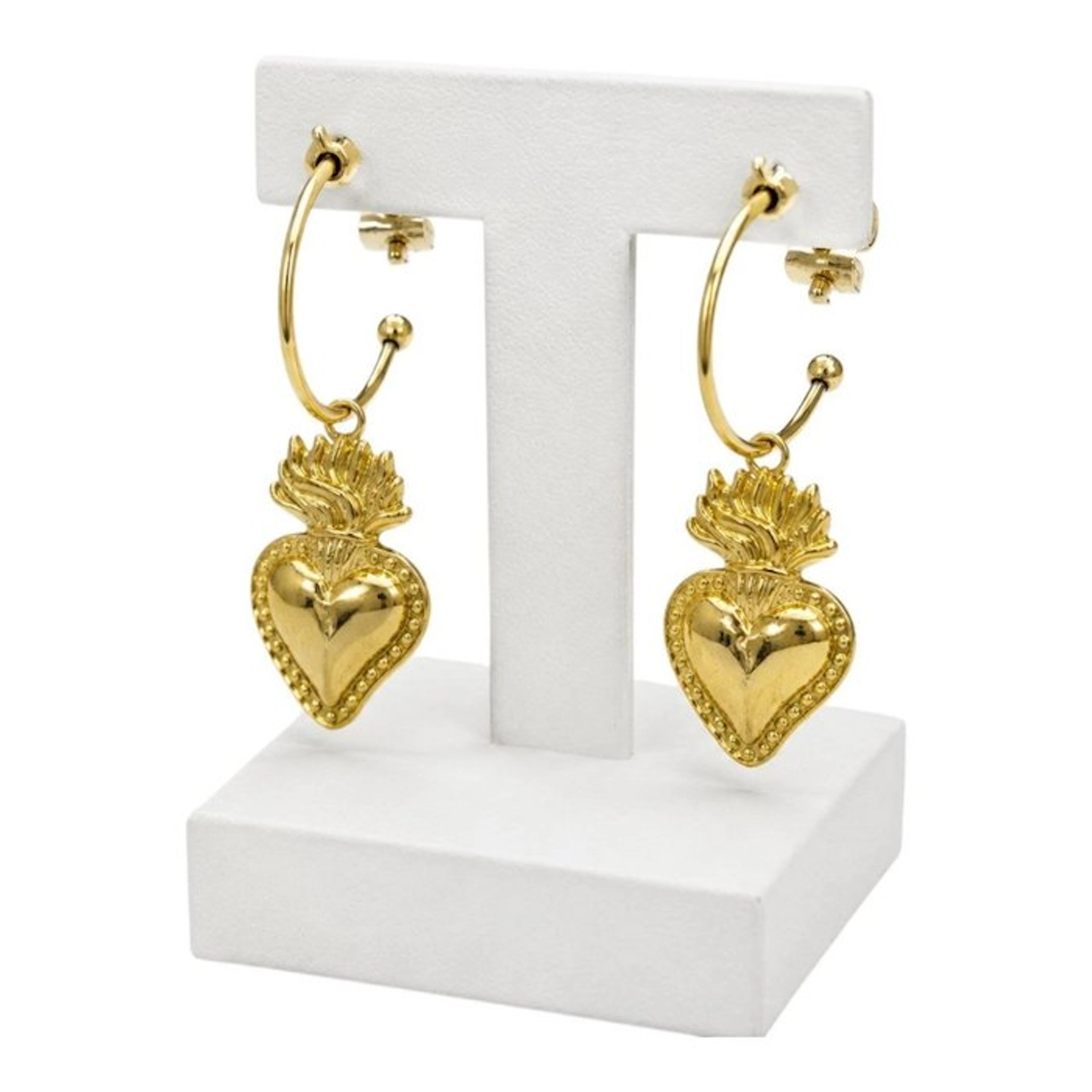 Earrings - 18 kt. Yellow gold - Made in Italy