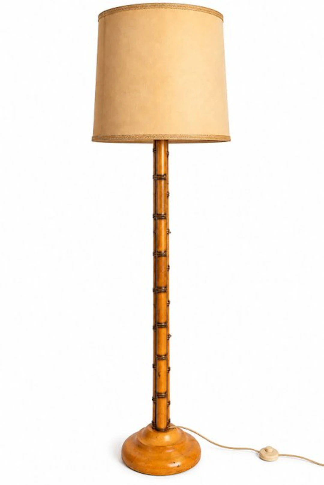 Floor lamp - Bamboo, Textile