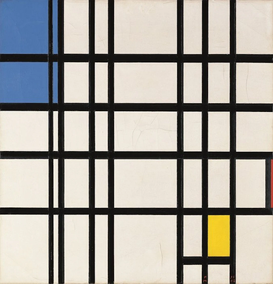Piet Mondrian (after) - Rhythmus Aus Schwarzen Linen...