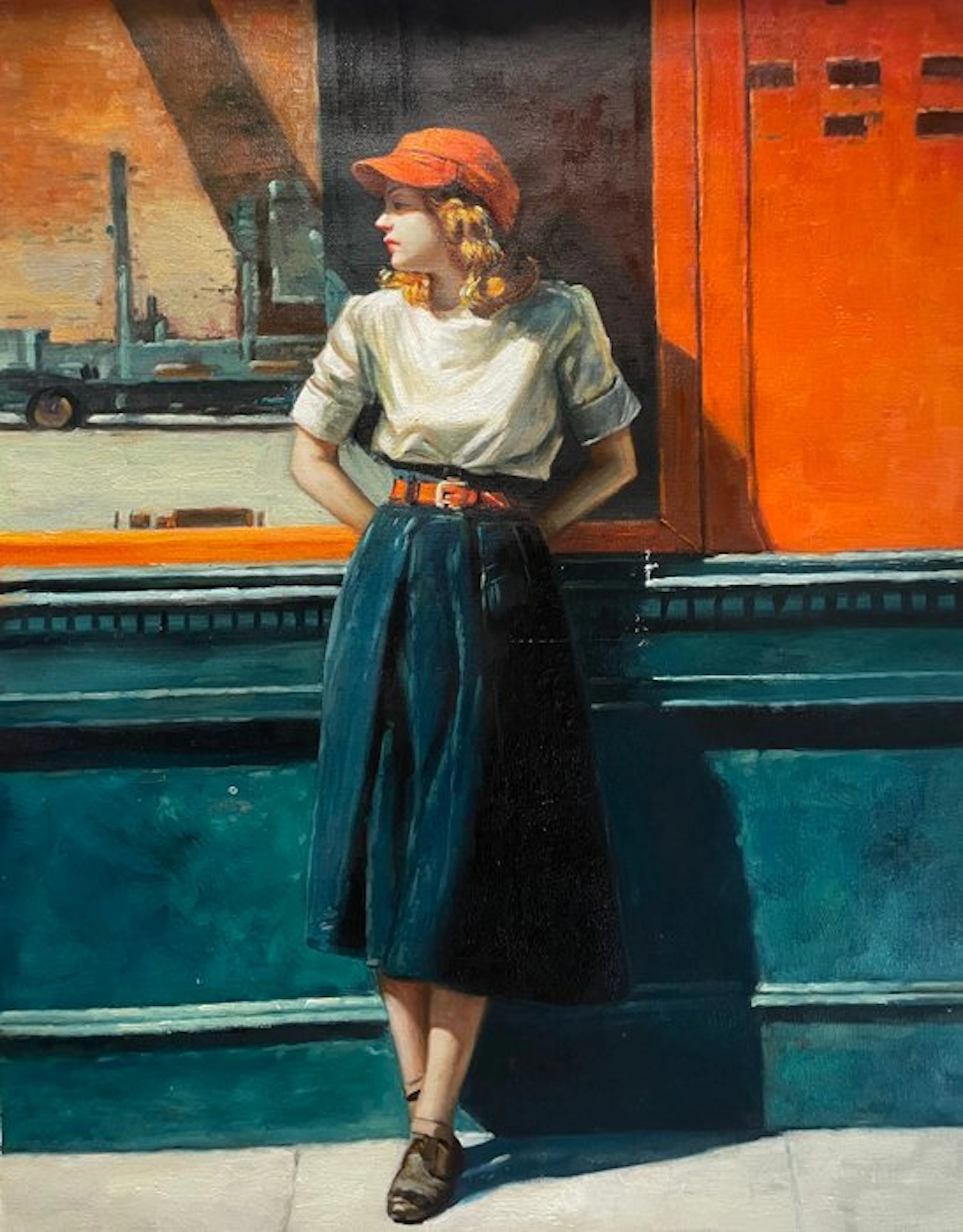 Elena Rigano (XXI) - New York sidewalk