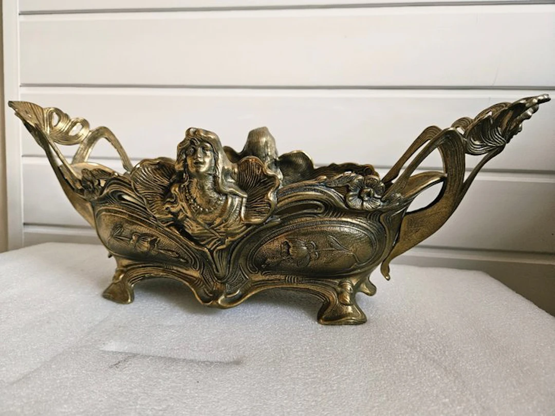 Jardinière - Jugendstil - Bronze - Jardinere