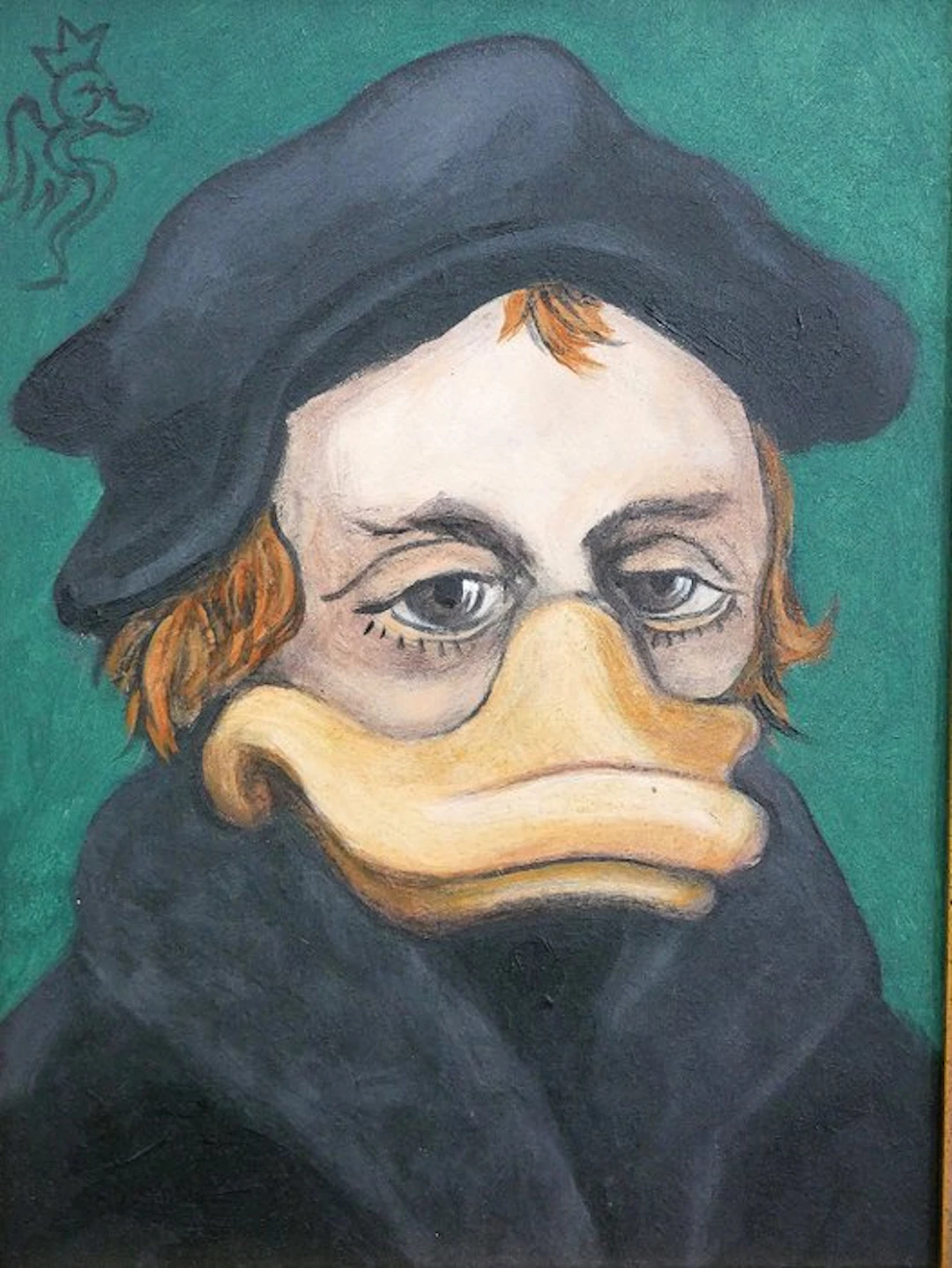 Prof. Volker Schönwart Original colour drawing - Donald...