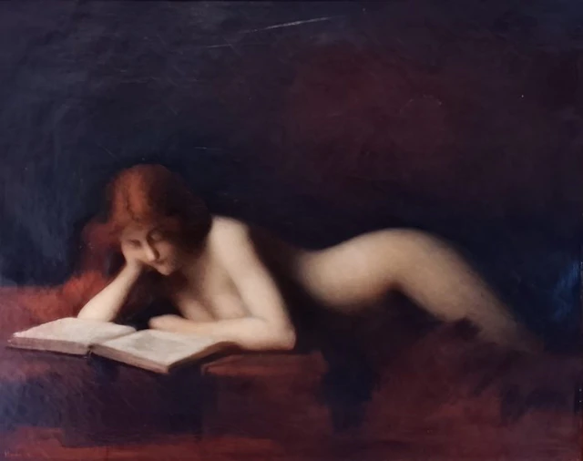 Jean-Jacques Henner (1829–1905) - Donna che legge