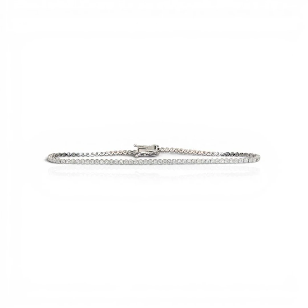 Tennis bracelet - 14 kt