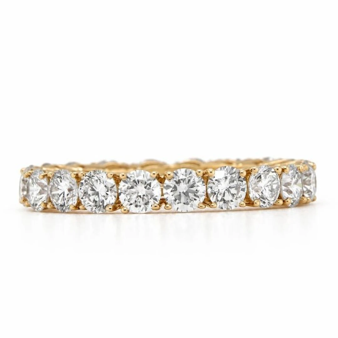 No reserve price - Ring - 14 kt. Yellow gold - 2.73ct. tw. Diamond (Lab-grown)