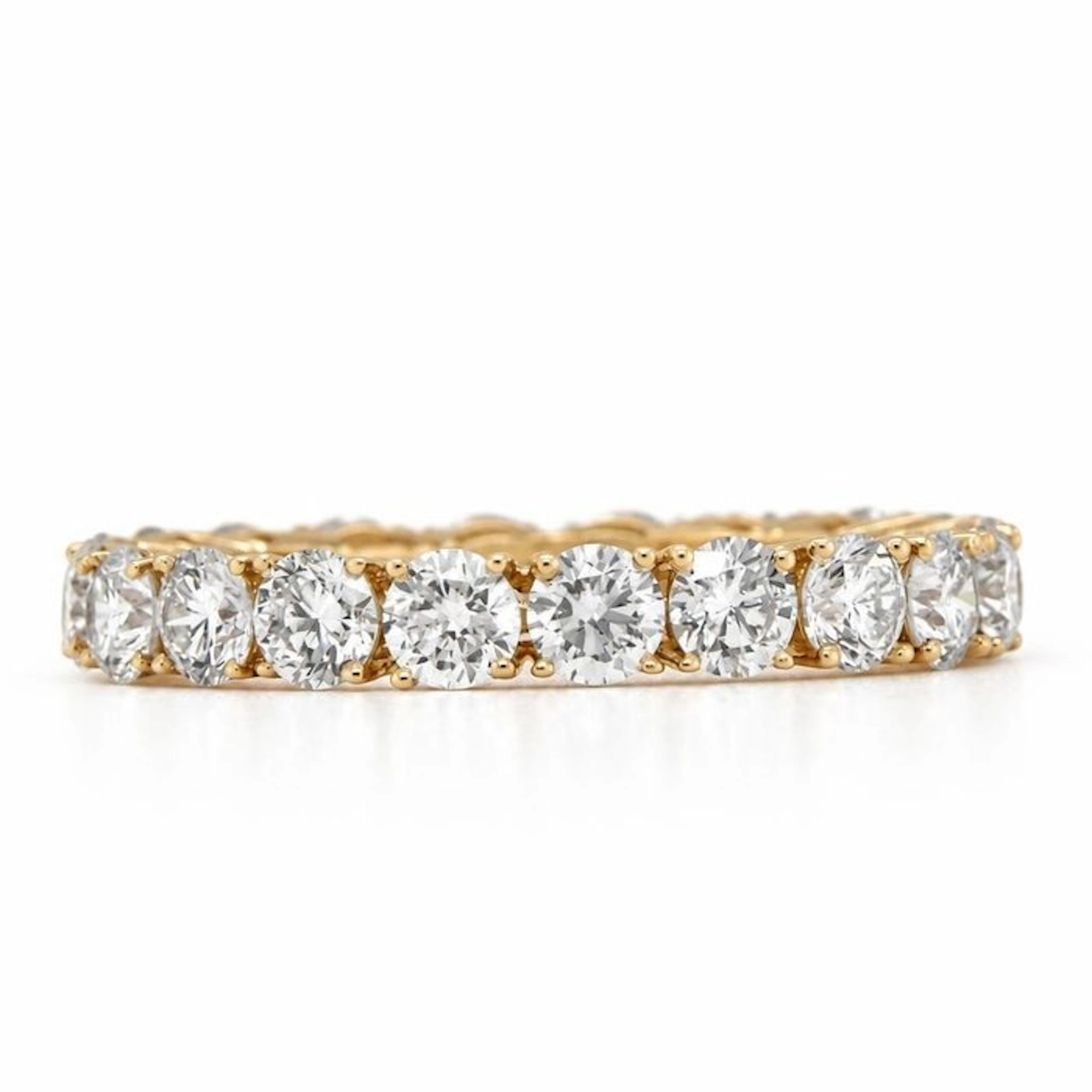 No reserve price - Ring - 14 kt. Yellow gold - 2.73ct. tw. Diamond (Lab-grown)