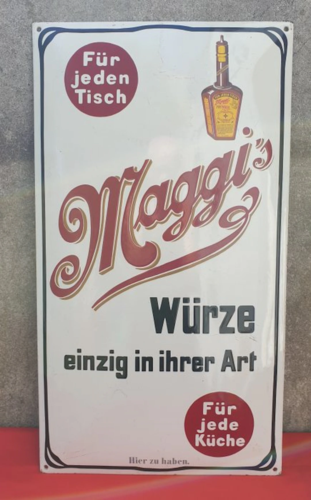 Maggi aus den 80iger Jahre - Enamel sign - Enamel sign by Maggi, 60 x 33 cm