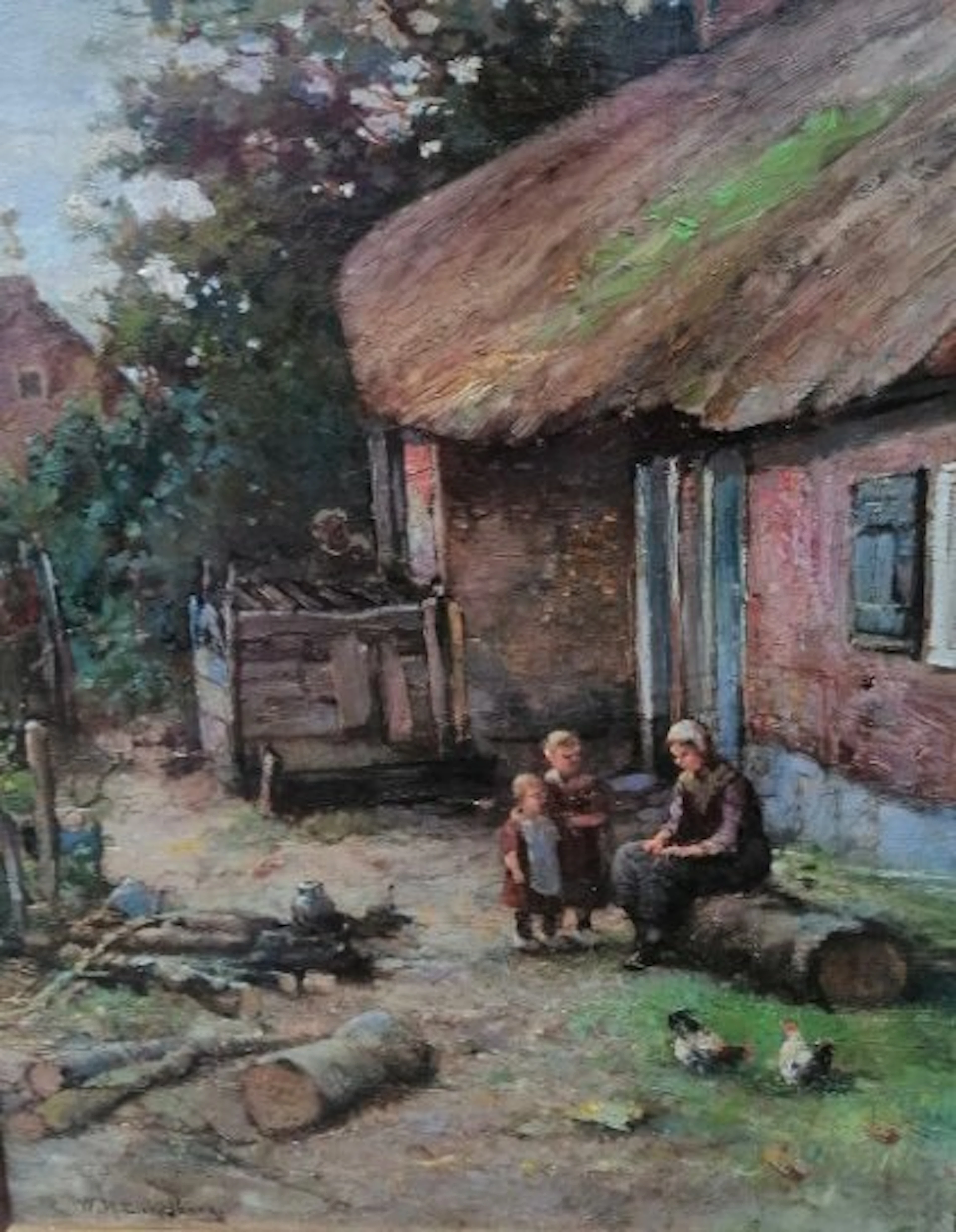 Willem Hendrik Eickelberg (1845-1920) - Moeder met...