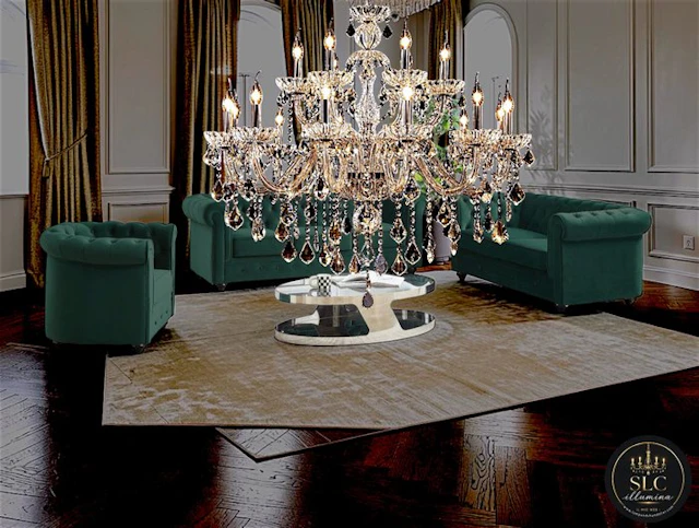 SLC Illumina - MG - Chandelier - MT 18 Lights - Crystal, Glass - MT18L