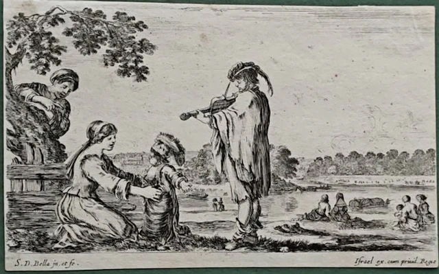 Stefano Della Bella (1610-1664) - Il suonatore di violino