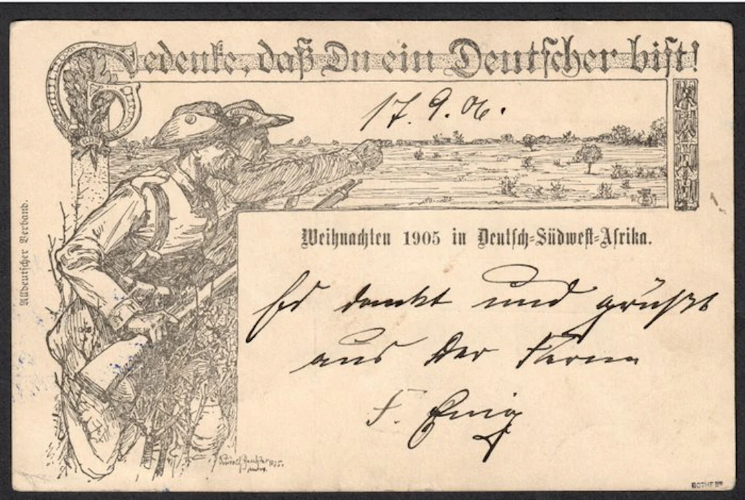 German South West Africa 1906 - DSWA Liebsgabenkarte...