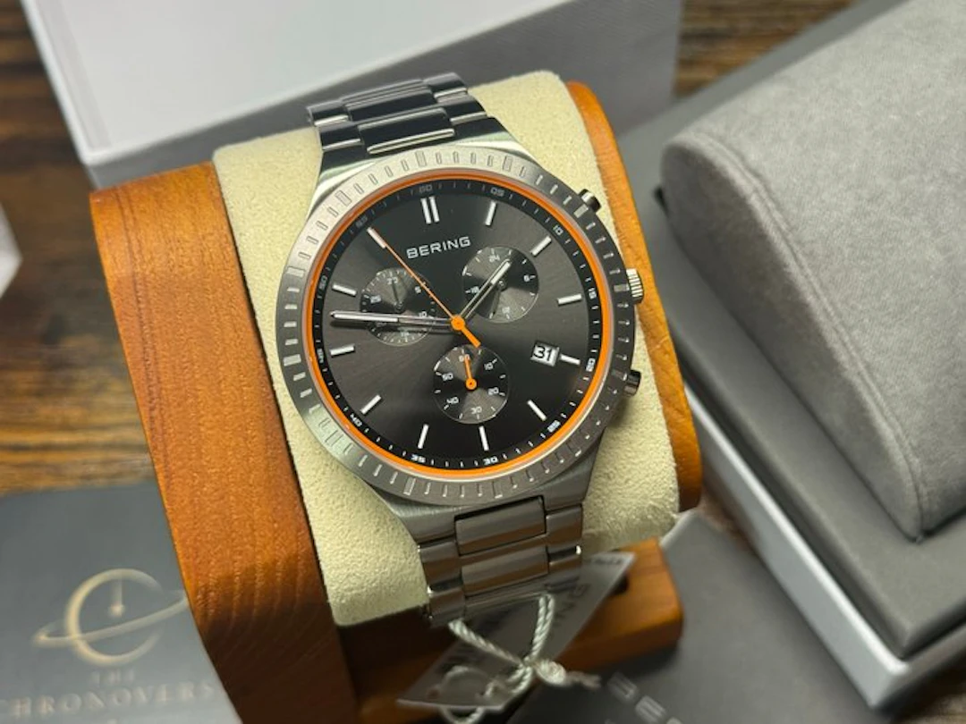 Bering - Classic Titanium Chronograph SAPPHIRE CRYSTAL...