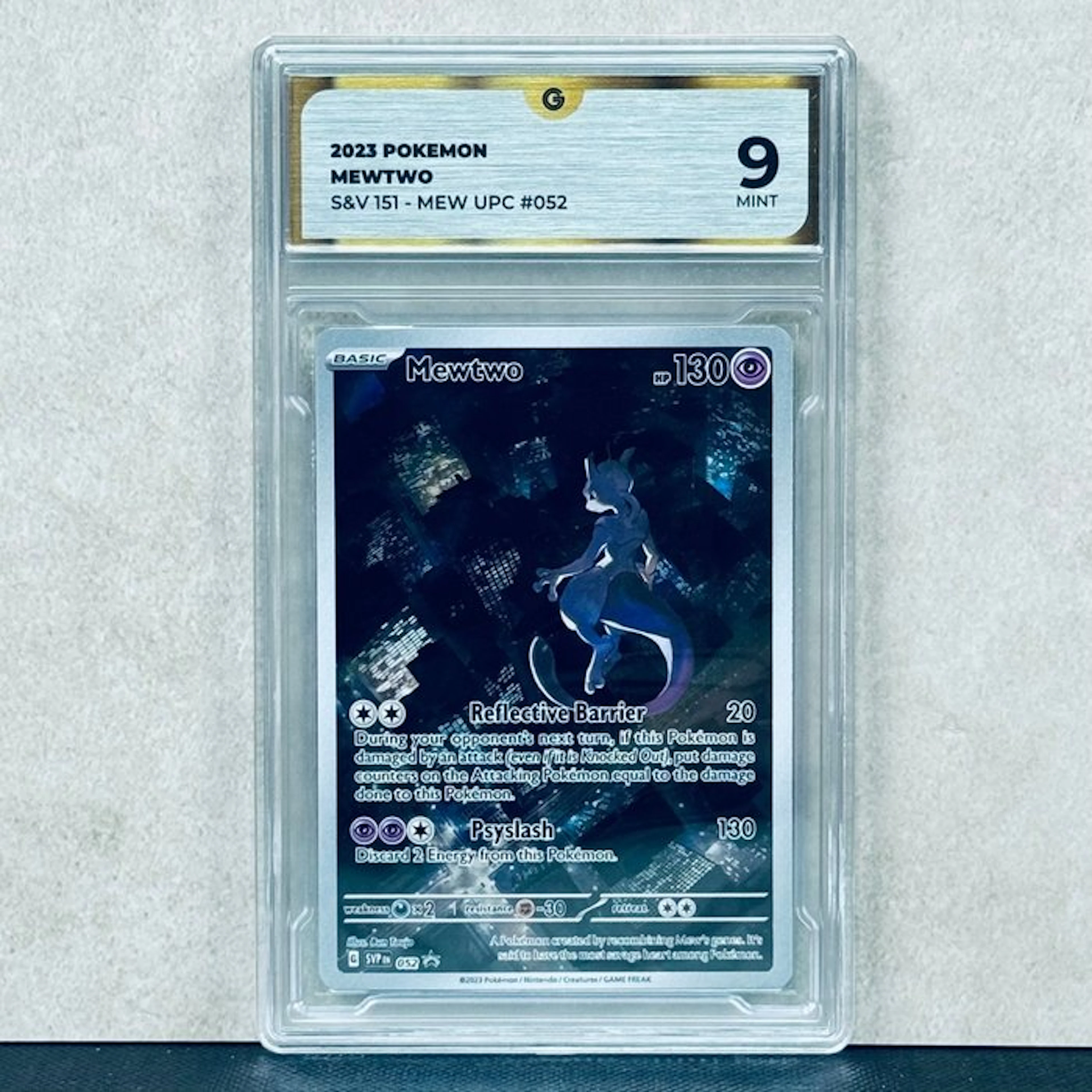 Pokémon Graded card - MEWTWO 052 - Pokémon - GG 9