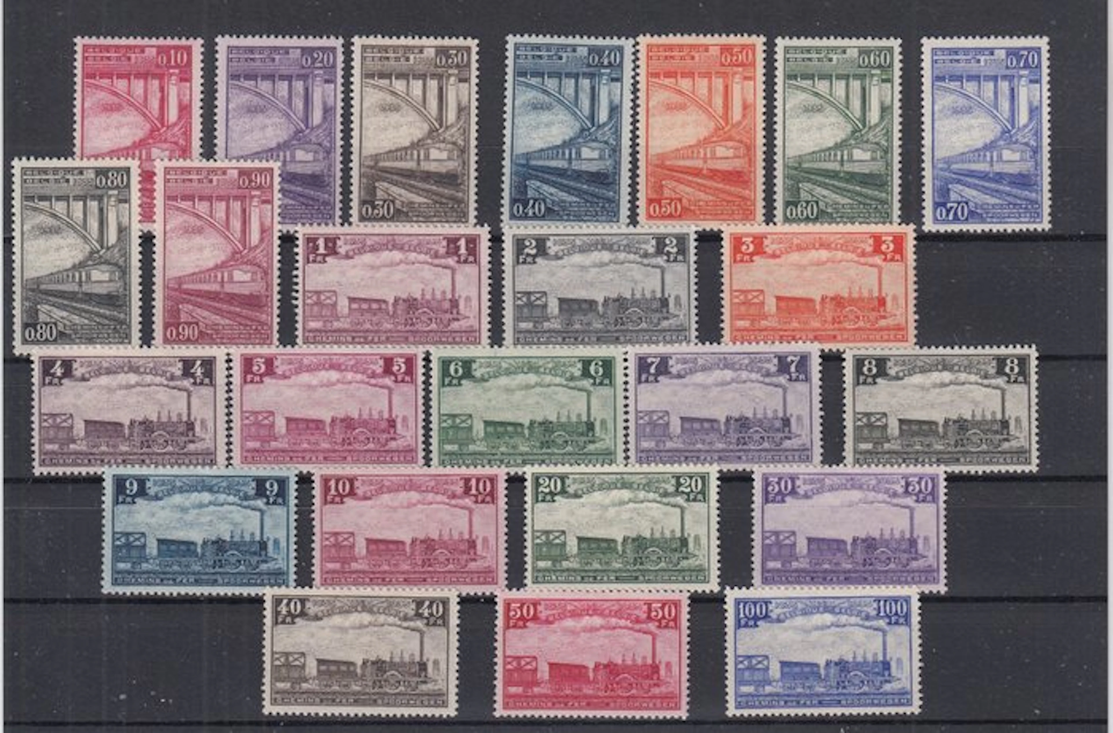 Belgium 1935 - Railways - centennial - TR 178/201 LUXE