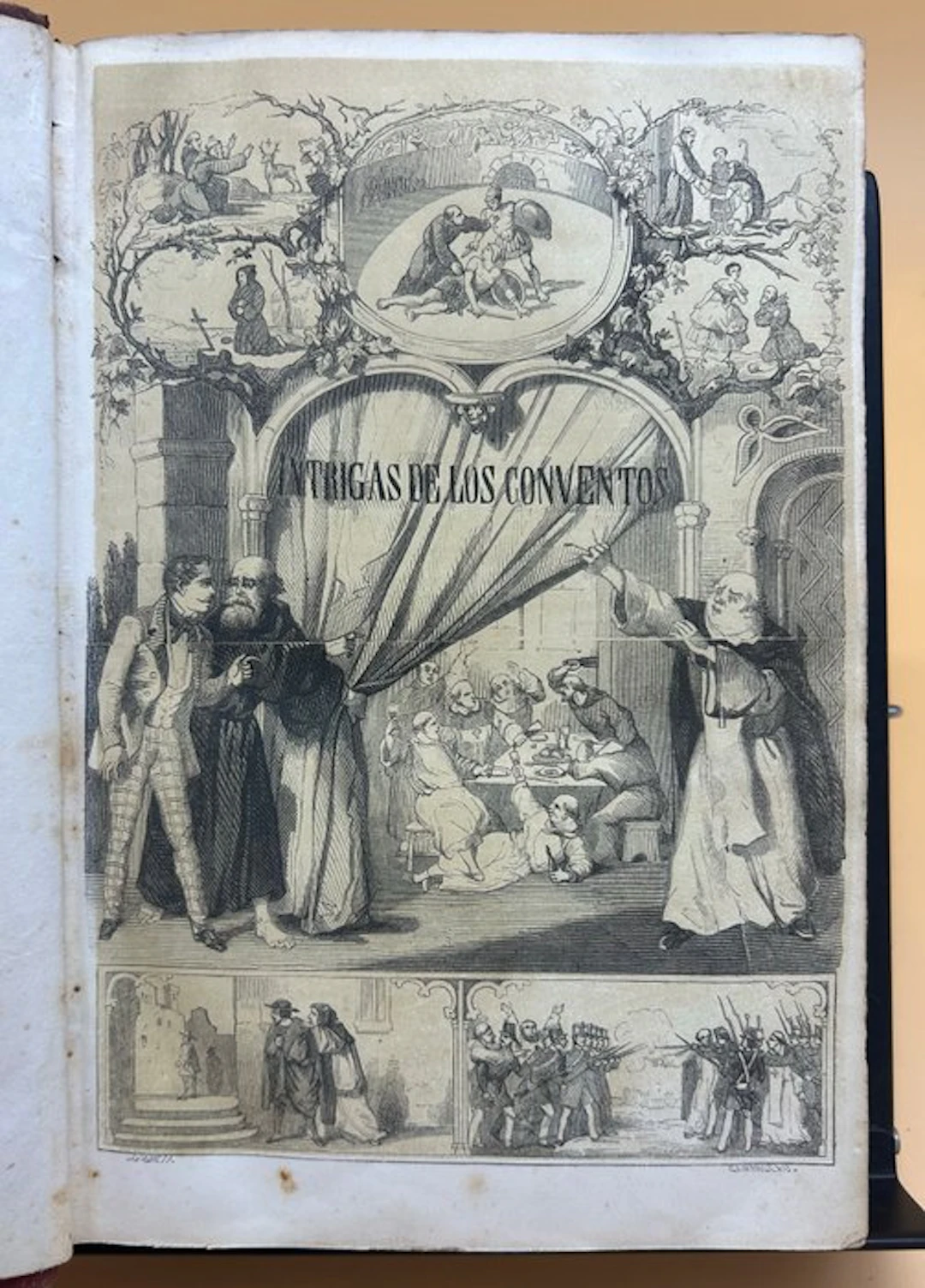 Alejandro Román - Secretos, intrigas y misterios de los conventos - 1856