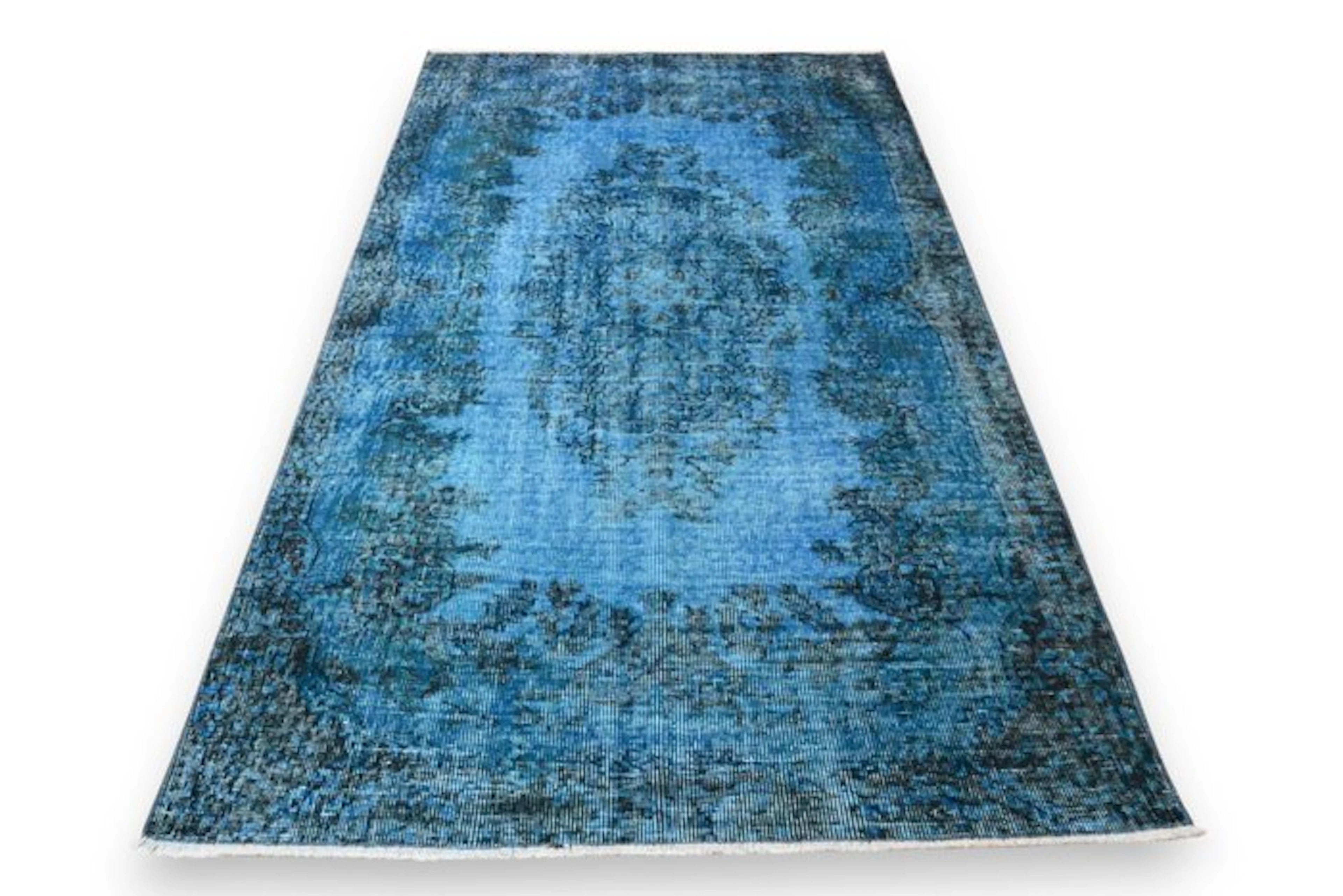 Blue vintage - Rug - 205 cm - 115 cm - √ handmade √ certificate