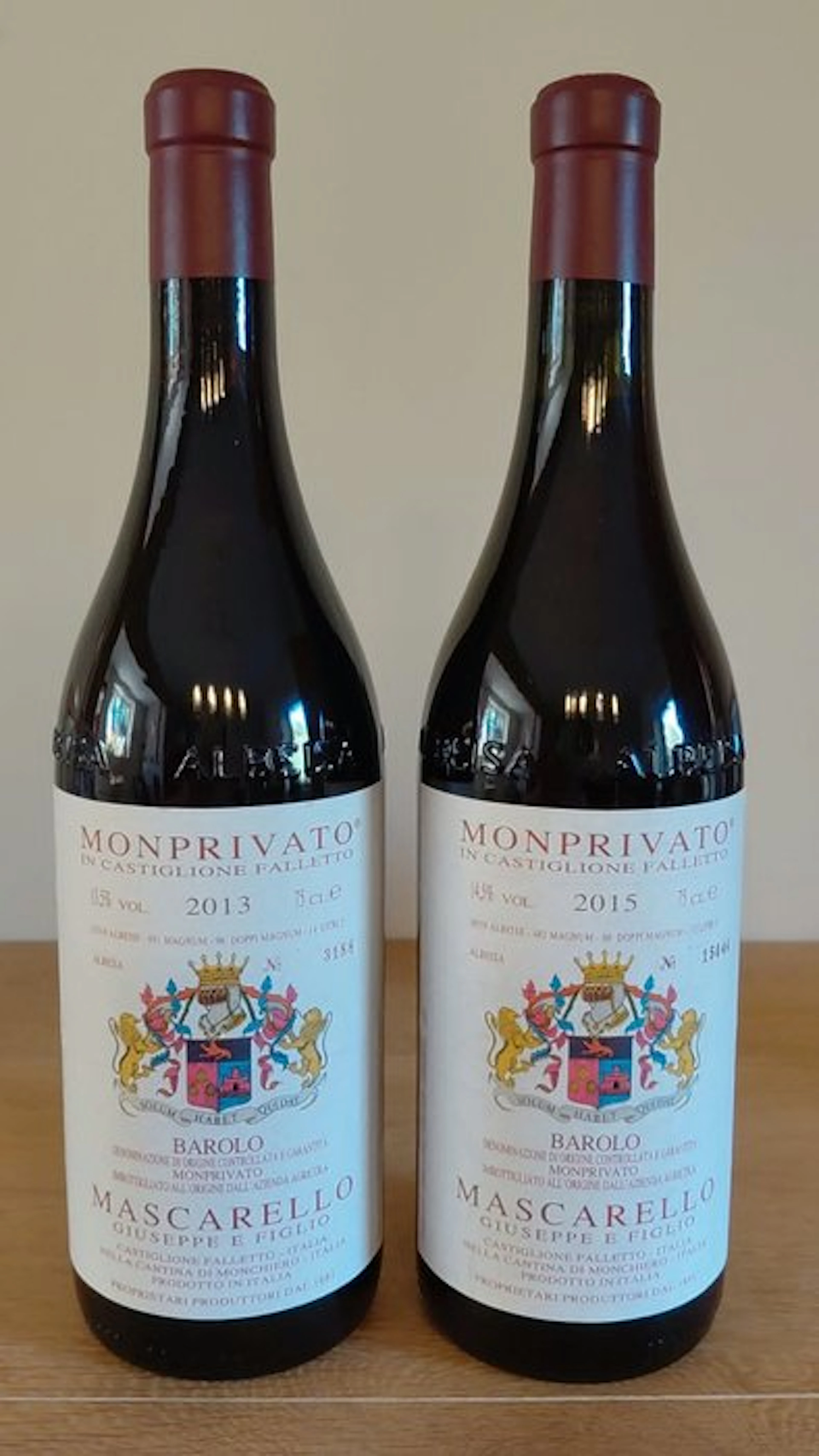2013 & 2015 Giuseppe Mascarello Monprivato - Barolo - 2 Bottles (0.75L)