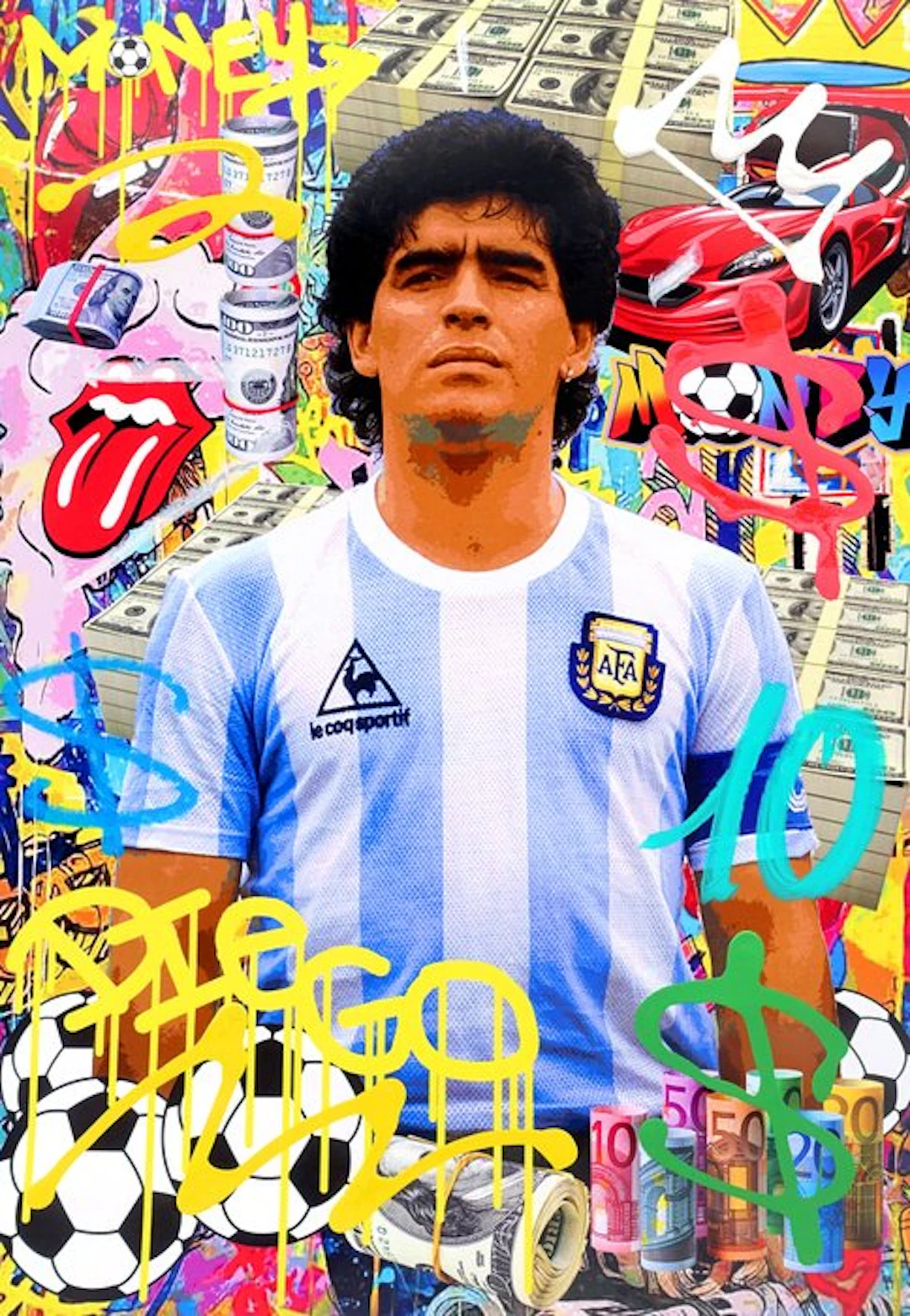 Golden Boy (2000) - "MARADONA" Original Artwork-(1/1)