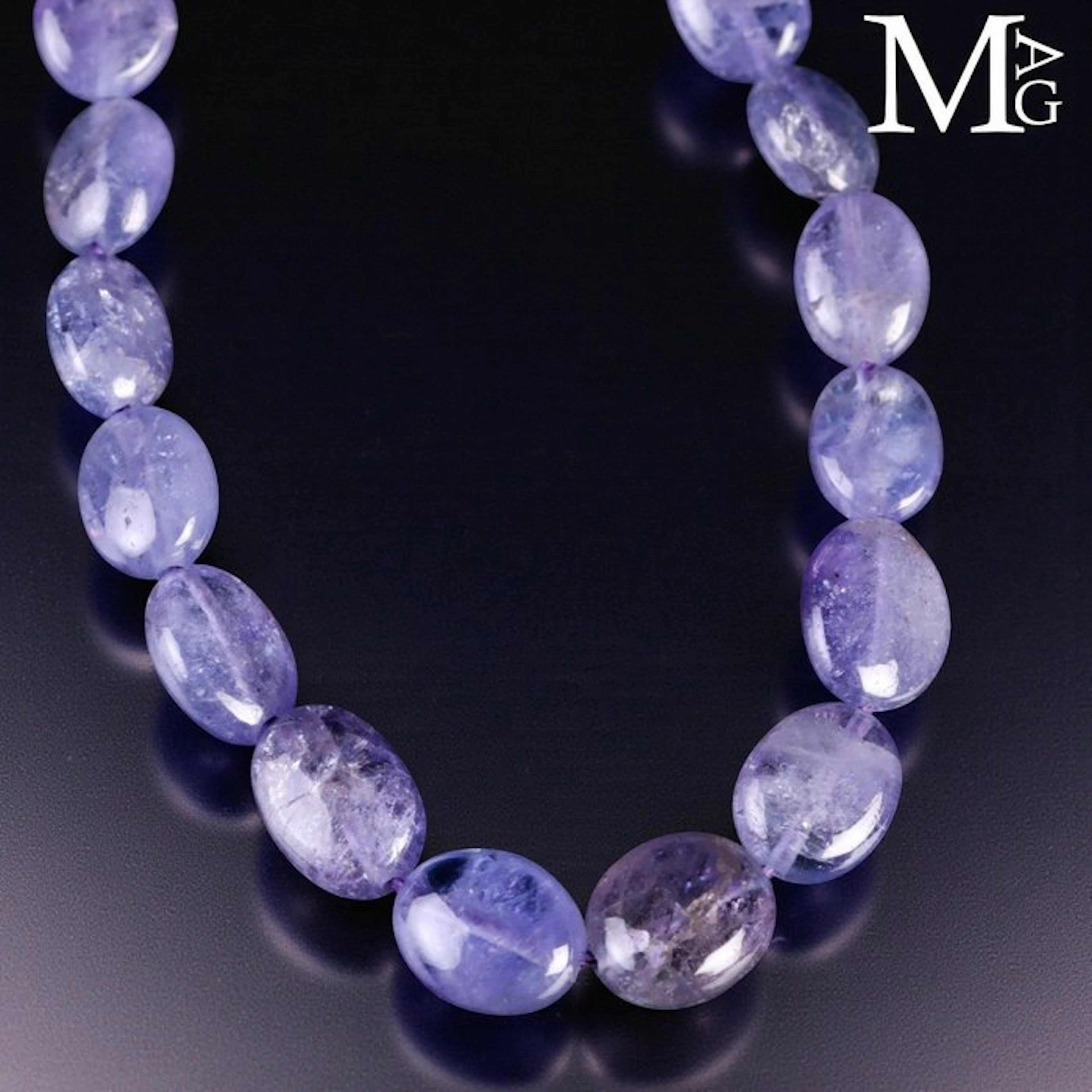 Extra Quality Tanzanite Gemstone Necklace - Precious...