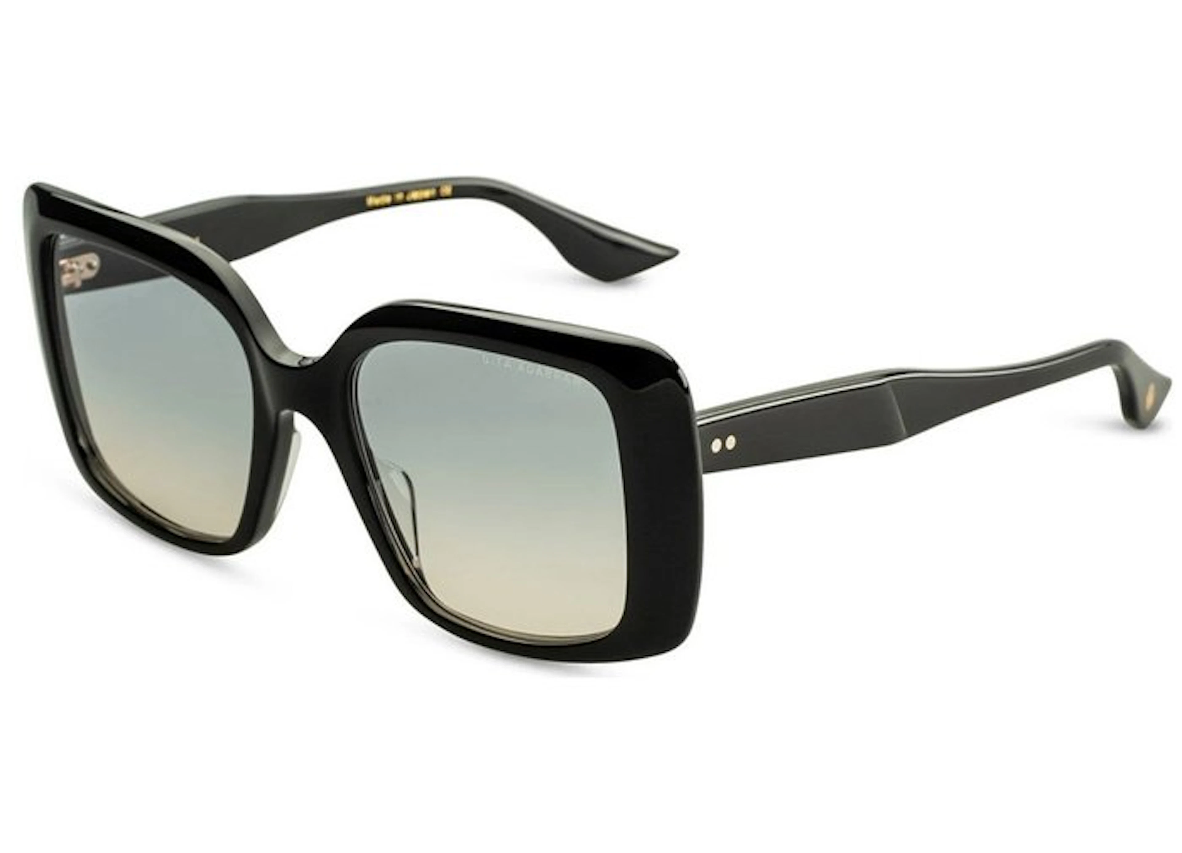 Dita - ADABRAH - Black - Gold - Premium Hand Made - Japan - NEW - Sunglasses
