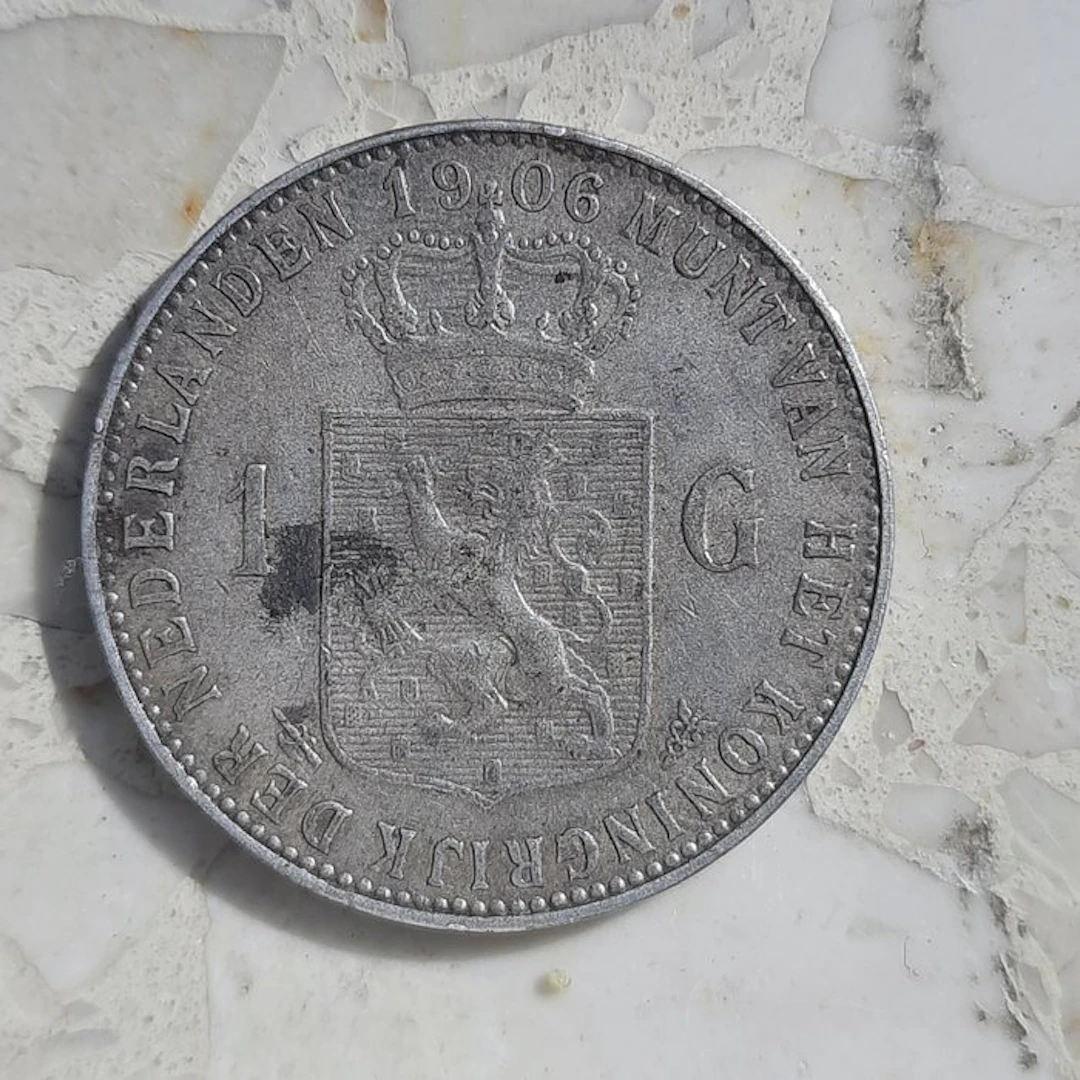 Netherlands. Wilhelmina. 1 Gulden 1906