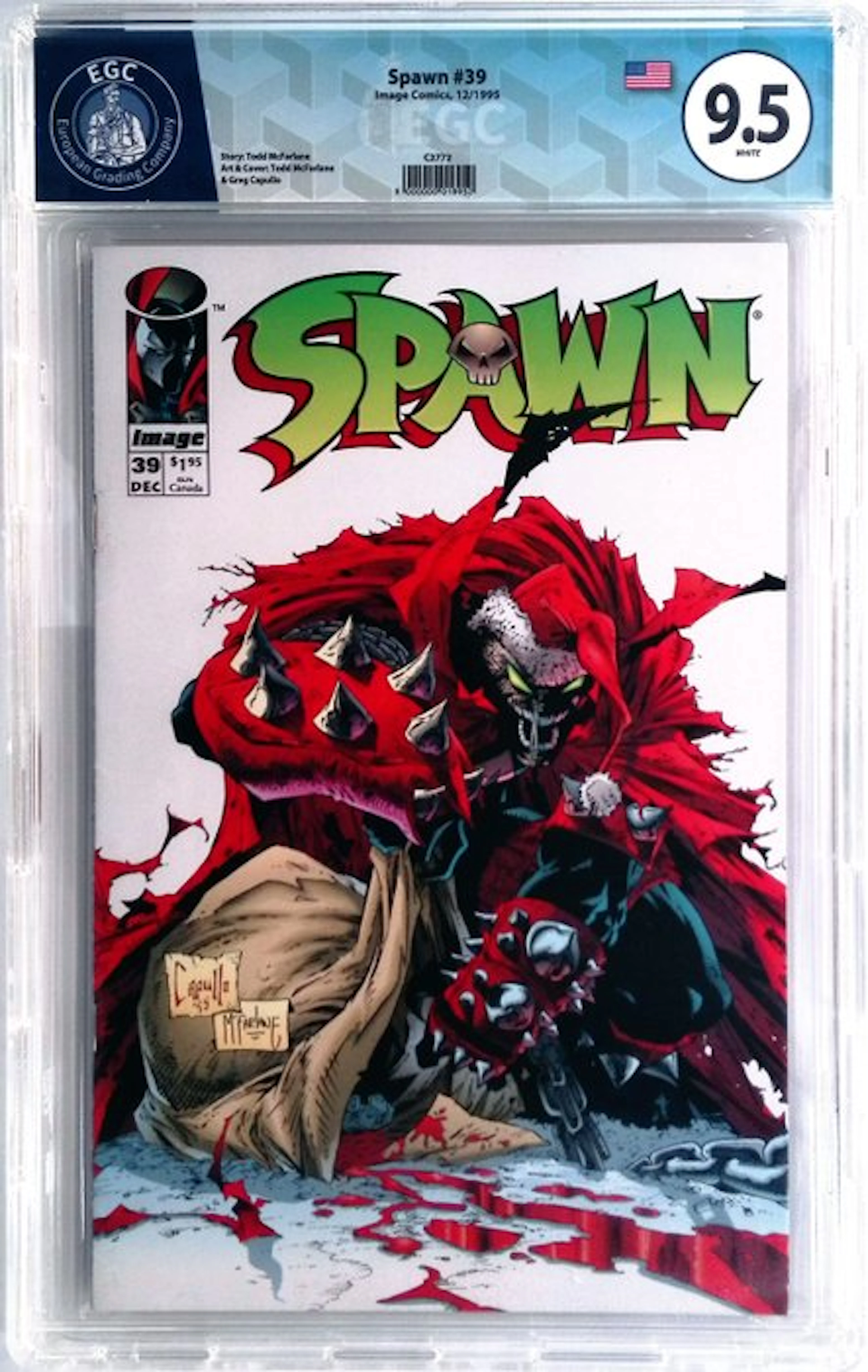 Spawn #39 - EGC 9.5 - 1 Graded comic - First edition - 1995