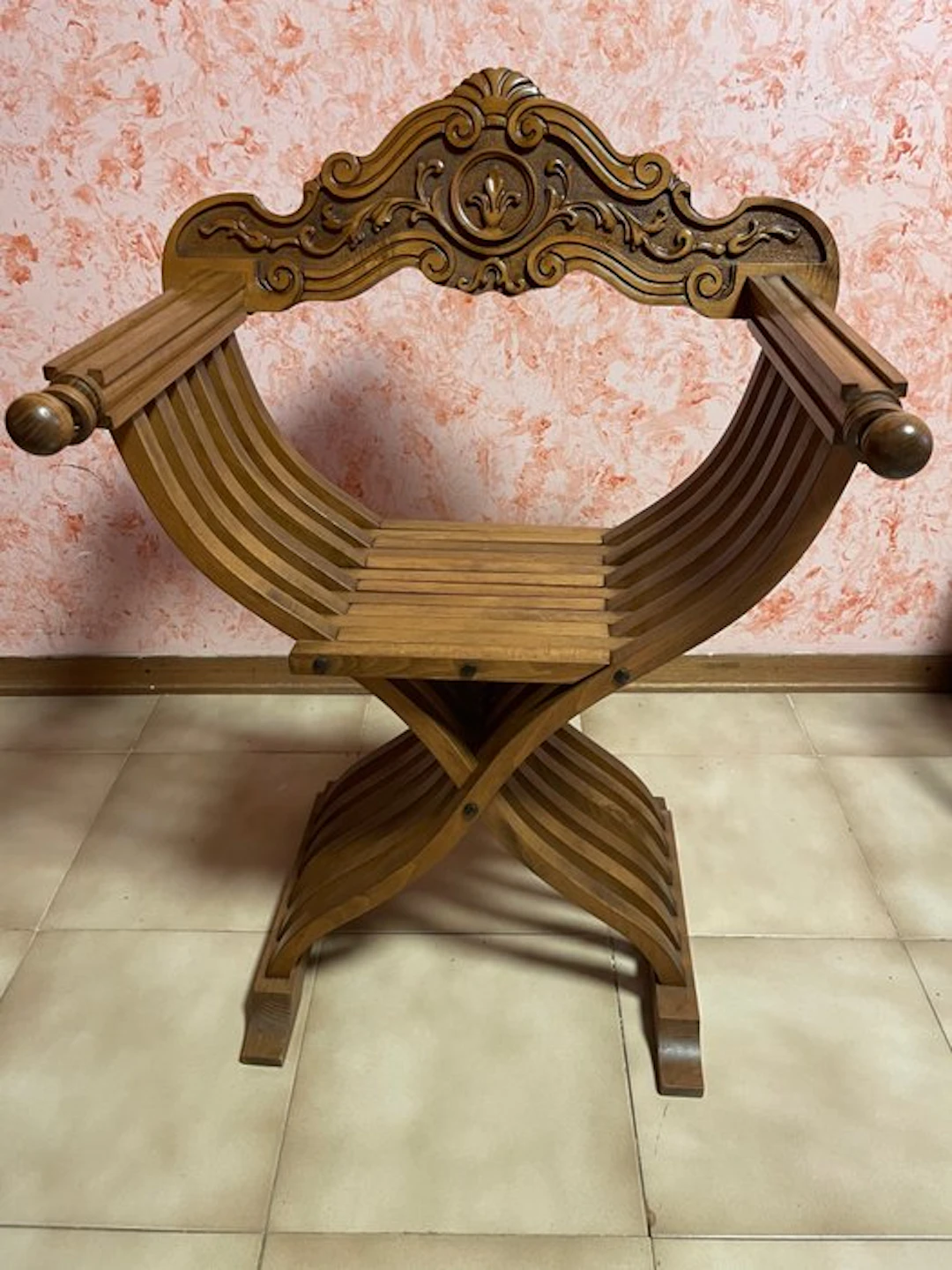 Folding chair - Savonarola - Wood