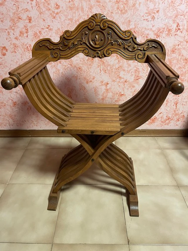 Folding chair - Savonarola - Wood