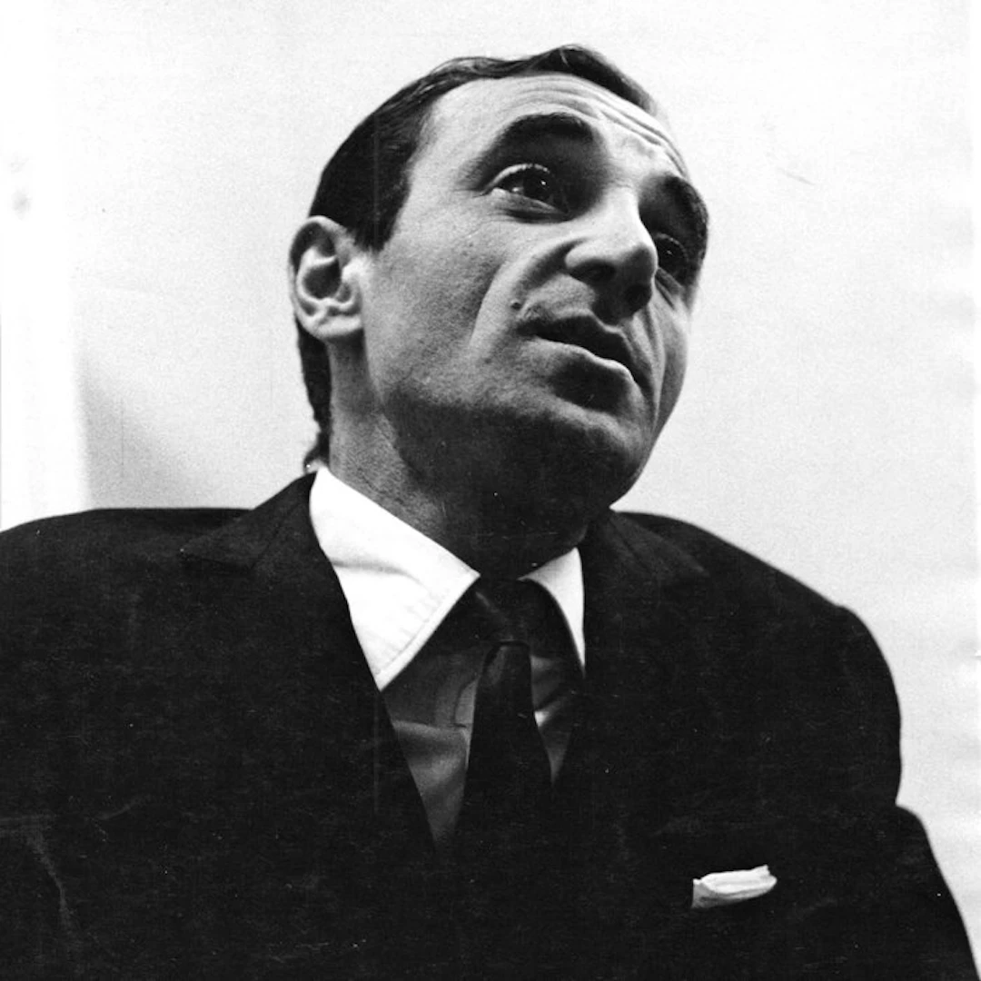 Dominique Buigné - Charles Aznavour sur le tournage de...