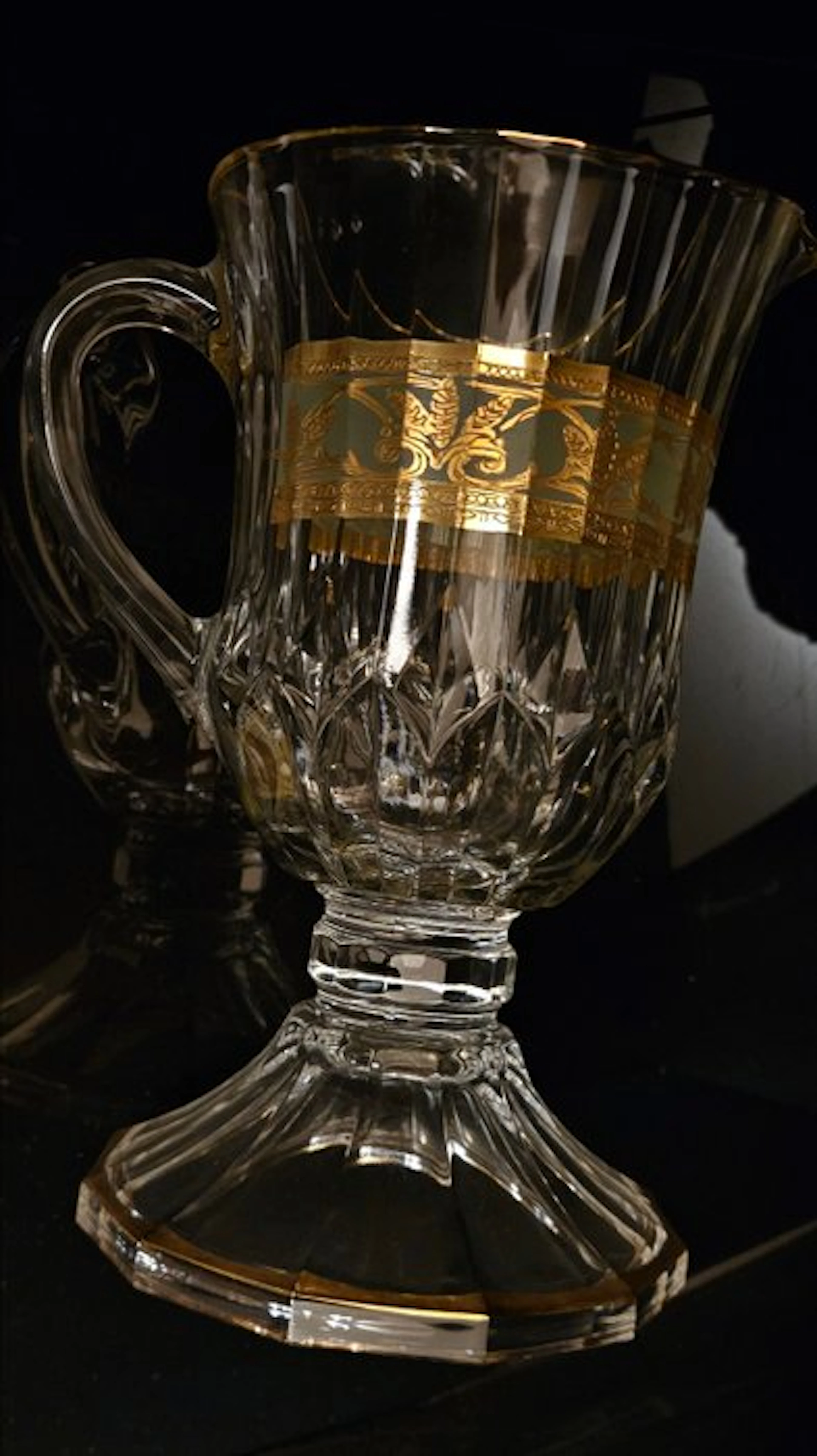 antica cristalleria italiana - Ewer - Precious big heavy...