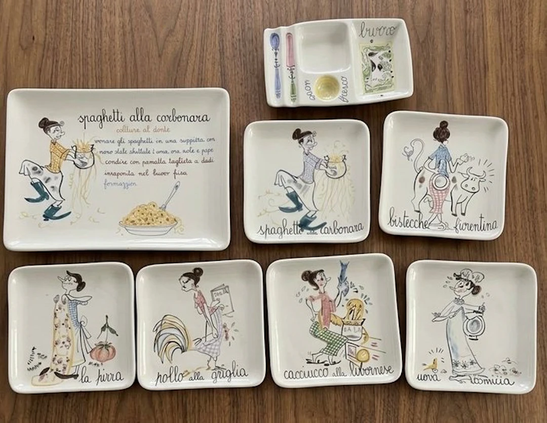 Il Quadrifoglio - Table service for 6 (8) - Ceramic - Italian recipes