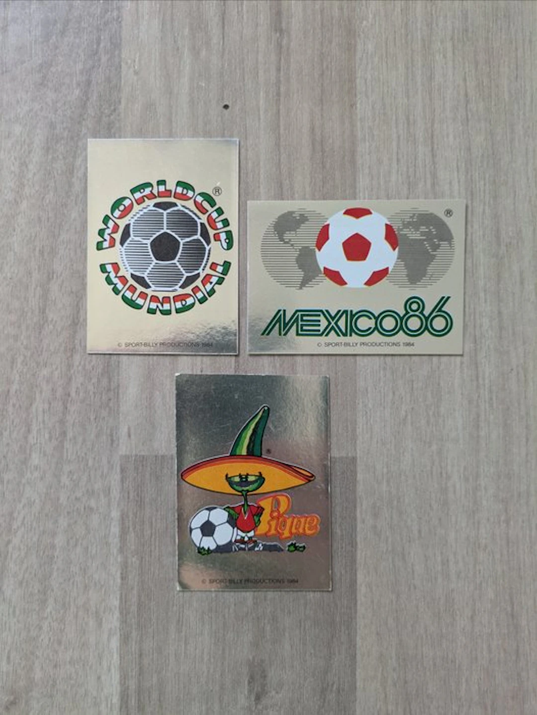 1986 Panini Mexico 86 World Cup Badges numéro 1/2/3...