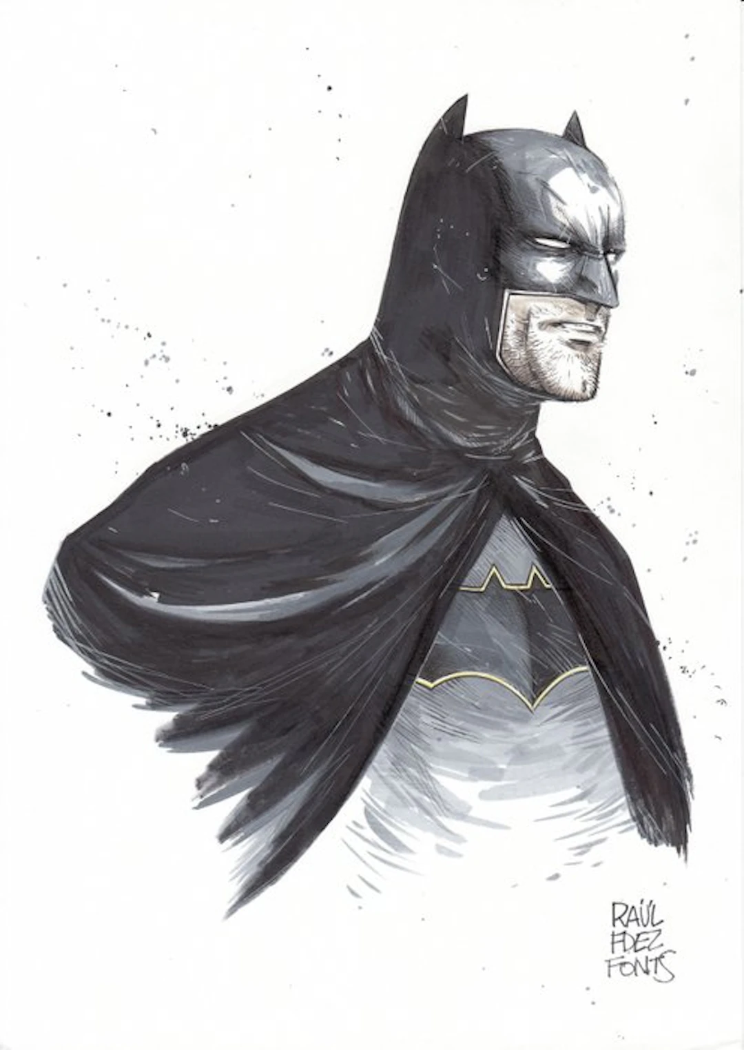 Raül Fernández Fonts - 1 Original drawing - Batman - 2019