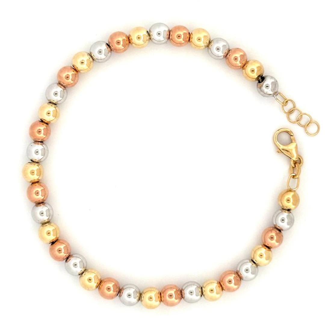 Handmade - Bracelet - Sfere d'oro - 18 kt. Yellow gold, White gold, Rose gold