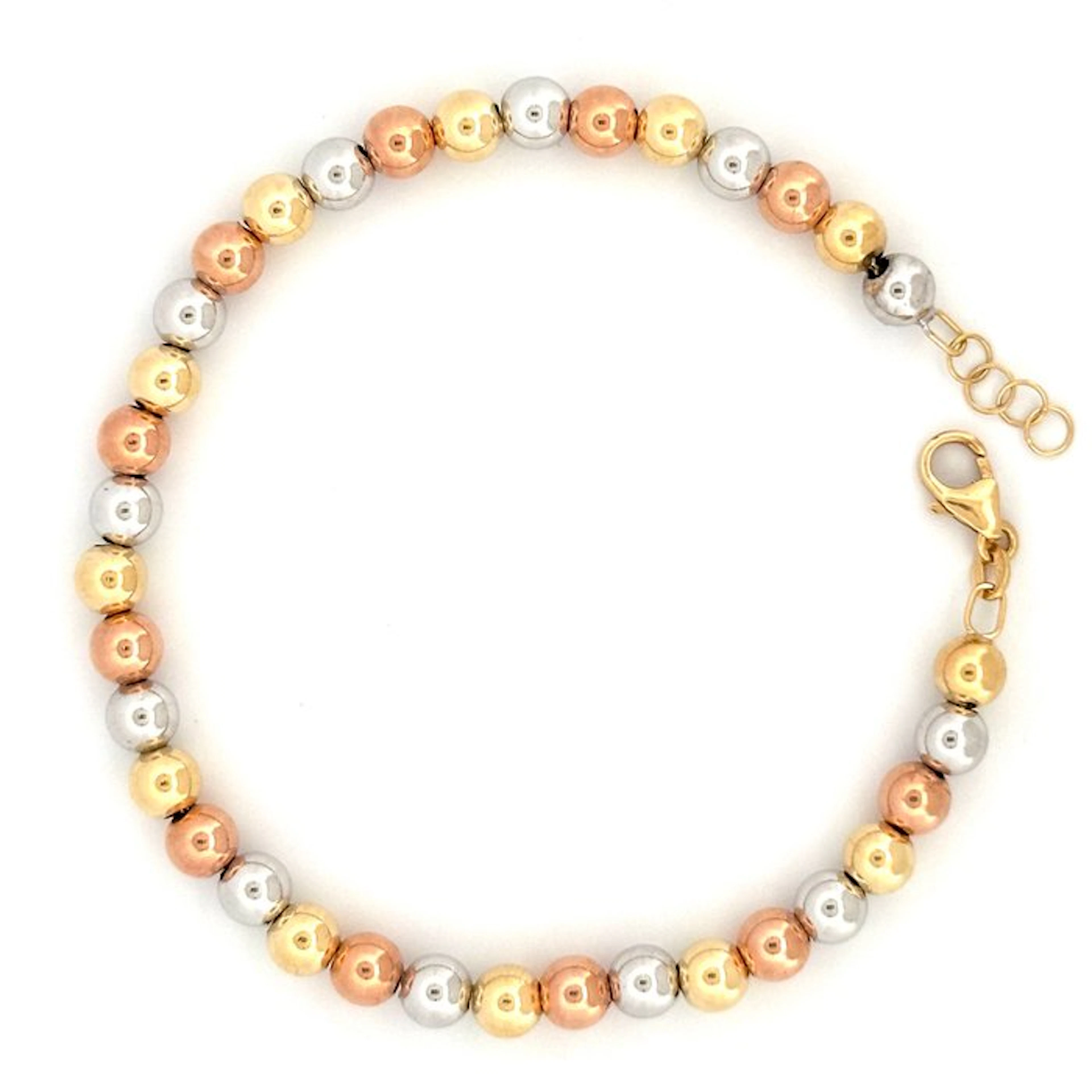 Handmade - Bracelet - Sfere d'oro - 18 kt. Yellow gold, White gold, Rose gold