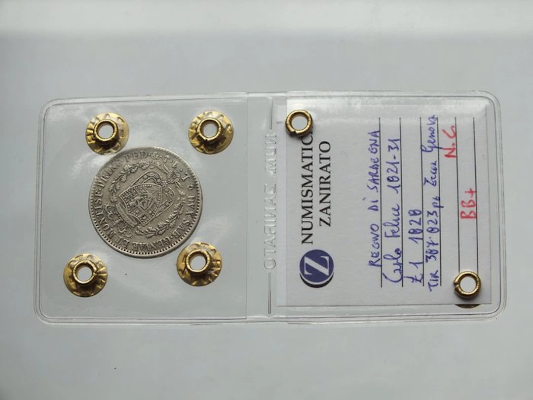 Italy, Savoy Carlo Felice. 1 Lira 1828 Genova (No reserve price)
