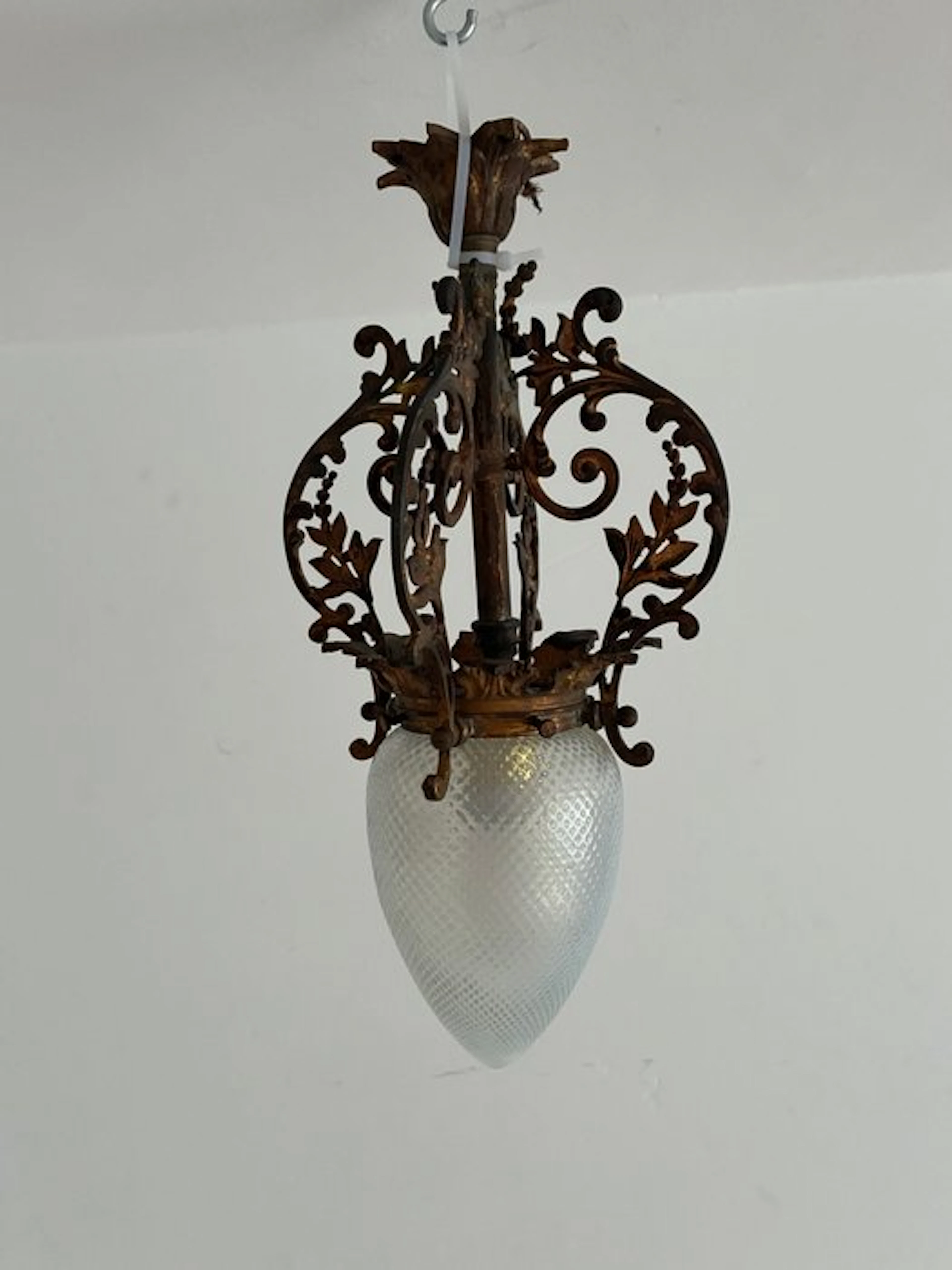 Ceiling lamp - Brass, Glass