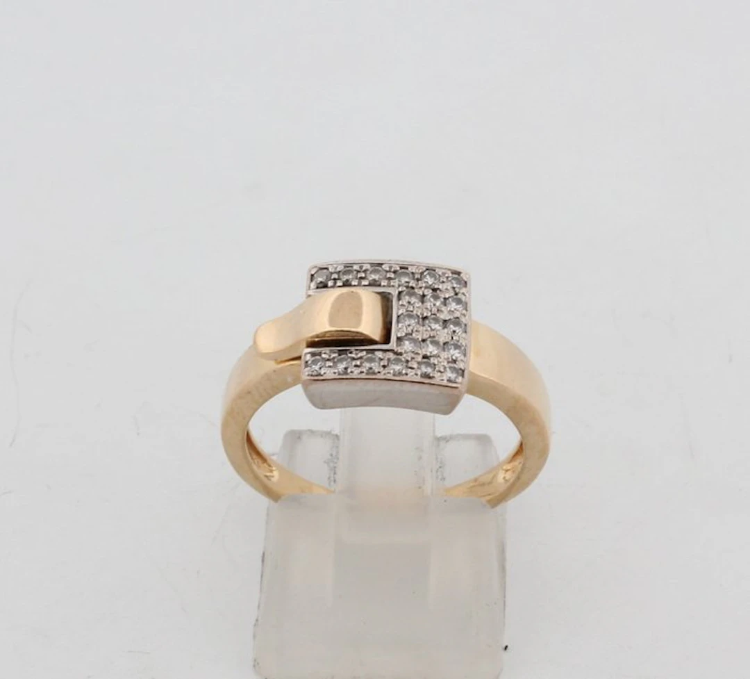 No reserve price - Guy Laroche - Ring - 18 kt. Yellow gold Diamond (Natural)