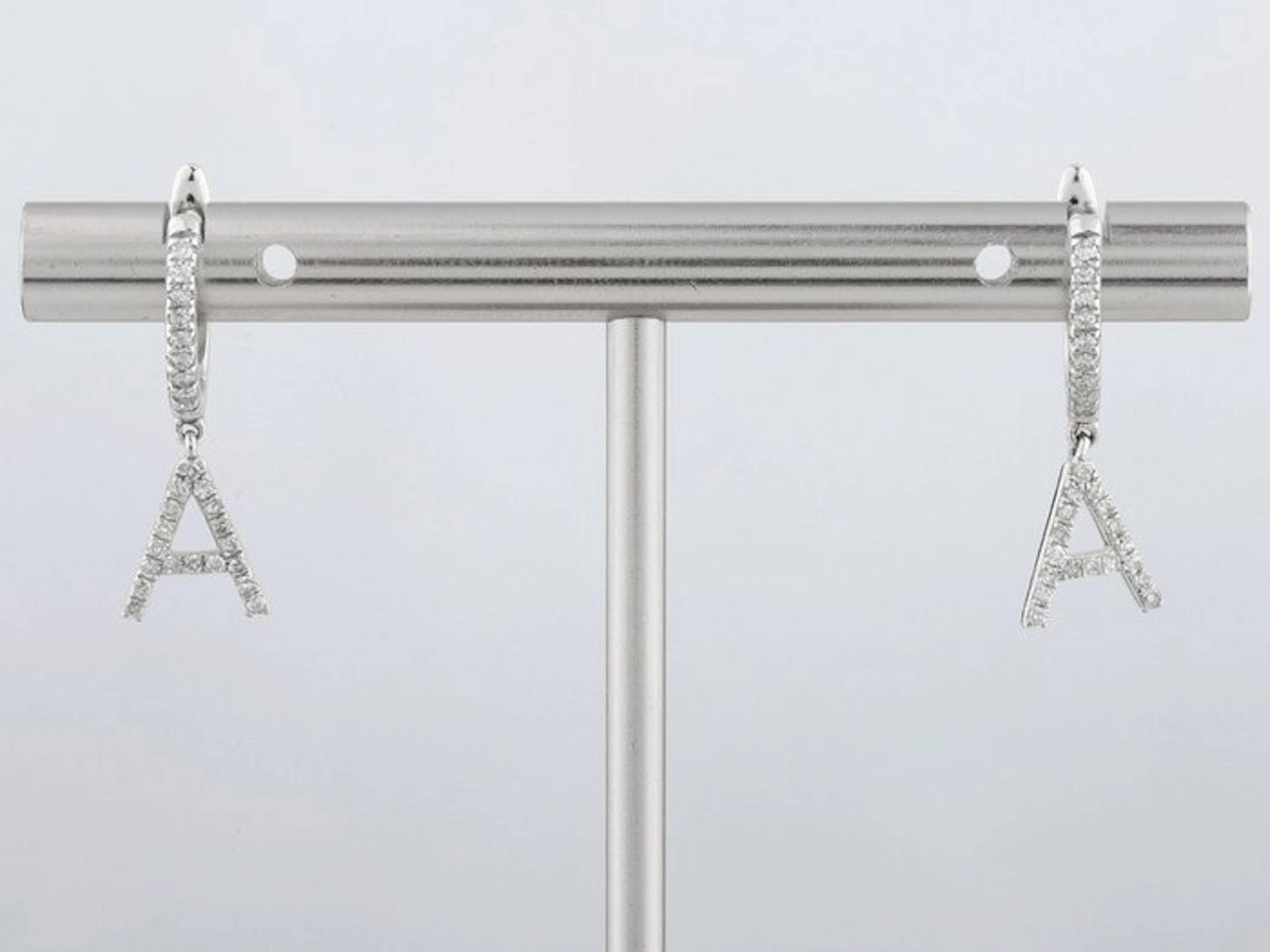 Earrings - 14 kt. White gold - 0.24ct. tw. Diamond (Natural)