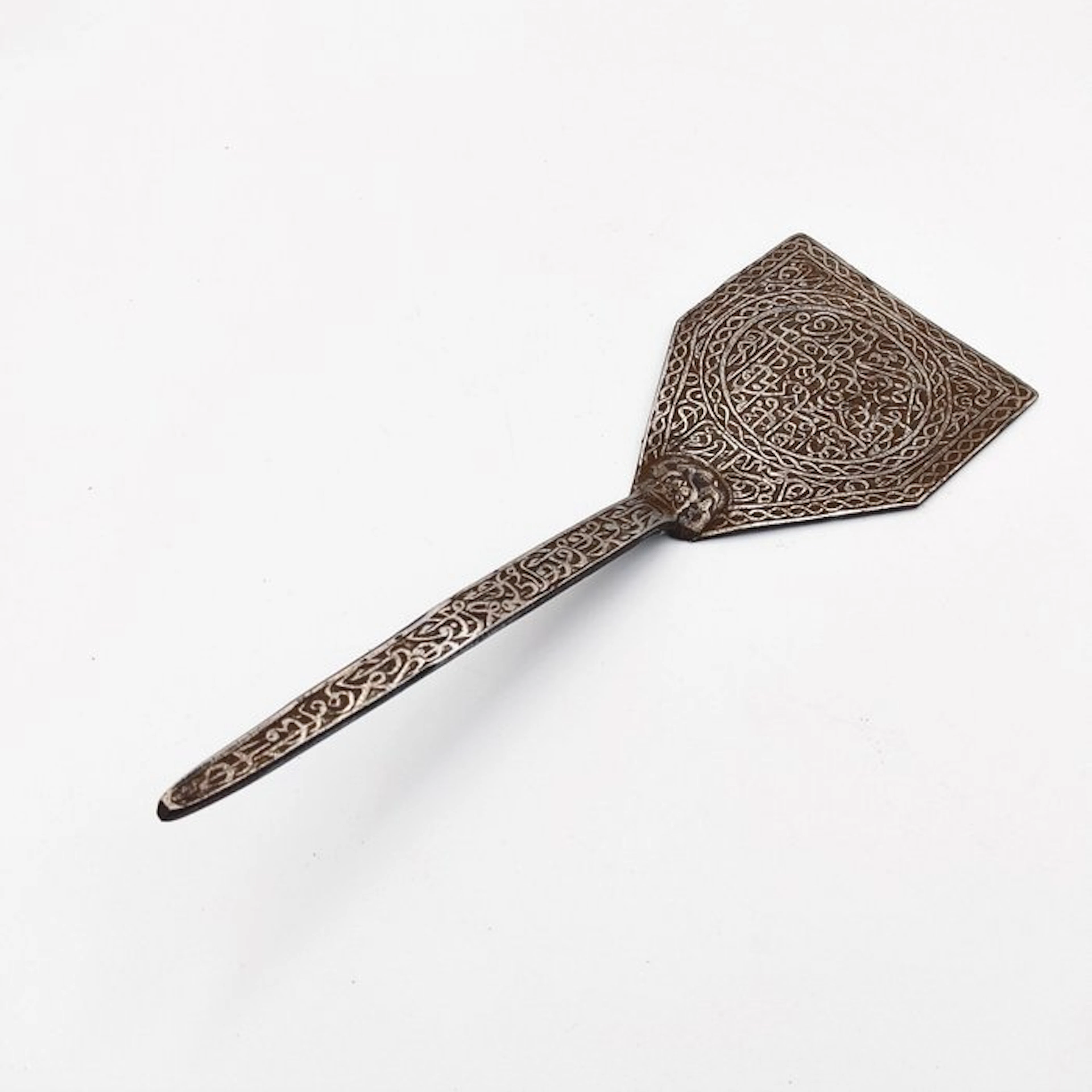 Western Asiatic Copper with Silver Incrustation Utensil...