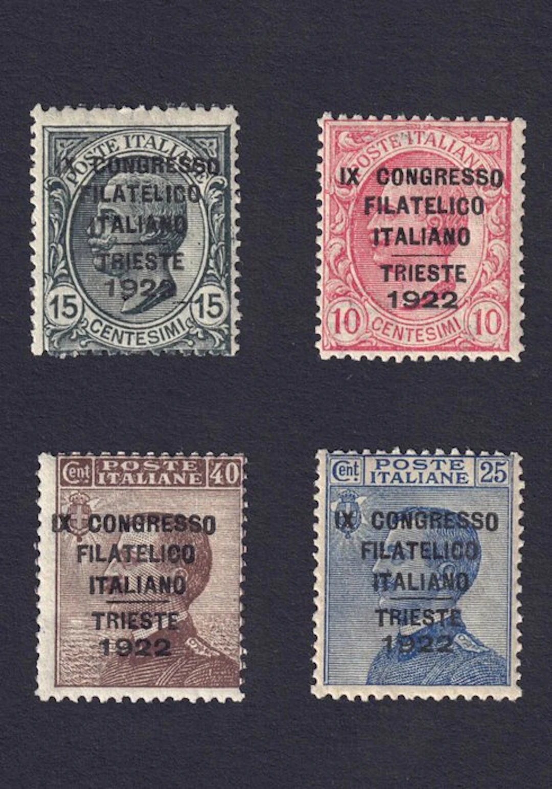 Italy Kingdom 1922 - Philatelic Congress of Trieste - Sassone