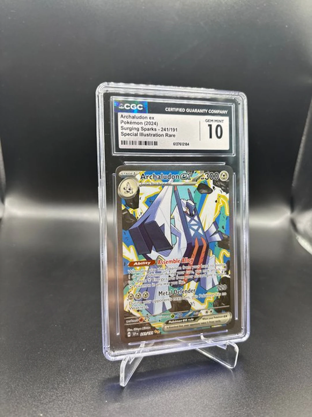 Pokémon - 1 Graded card - Archaludon ex 241 Surging...