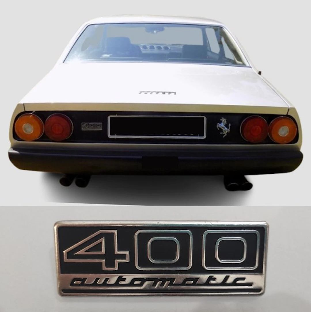 Emblem - Ferrari - 400 Automatic badge by Bomsa - New Old Stock