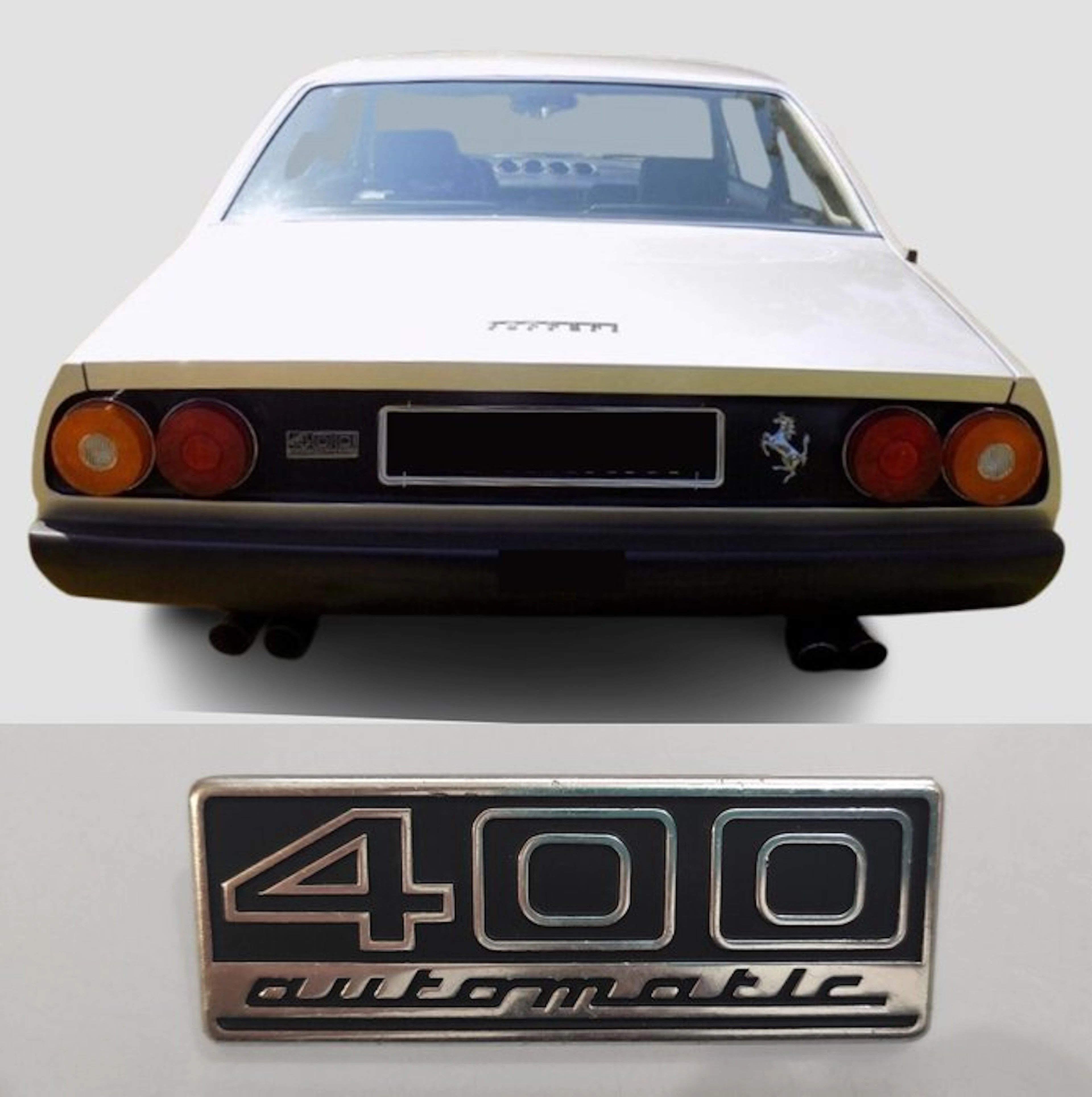 Emblem - Ferrari - 400 Automatic badge by Bomsa - New Old Stock