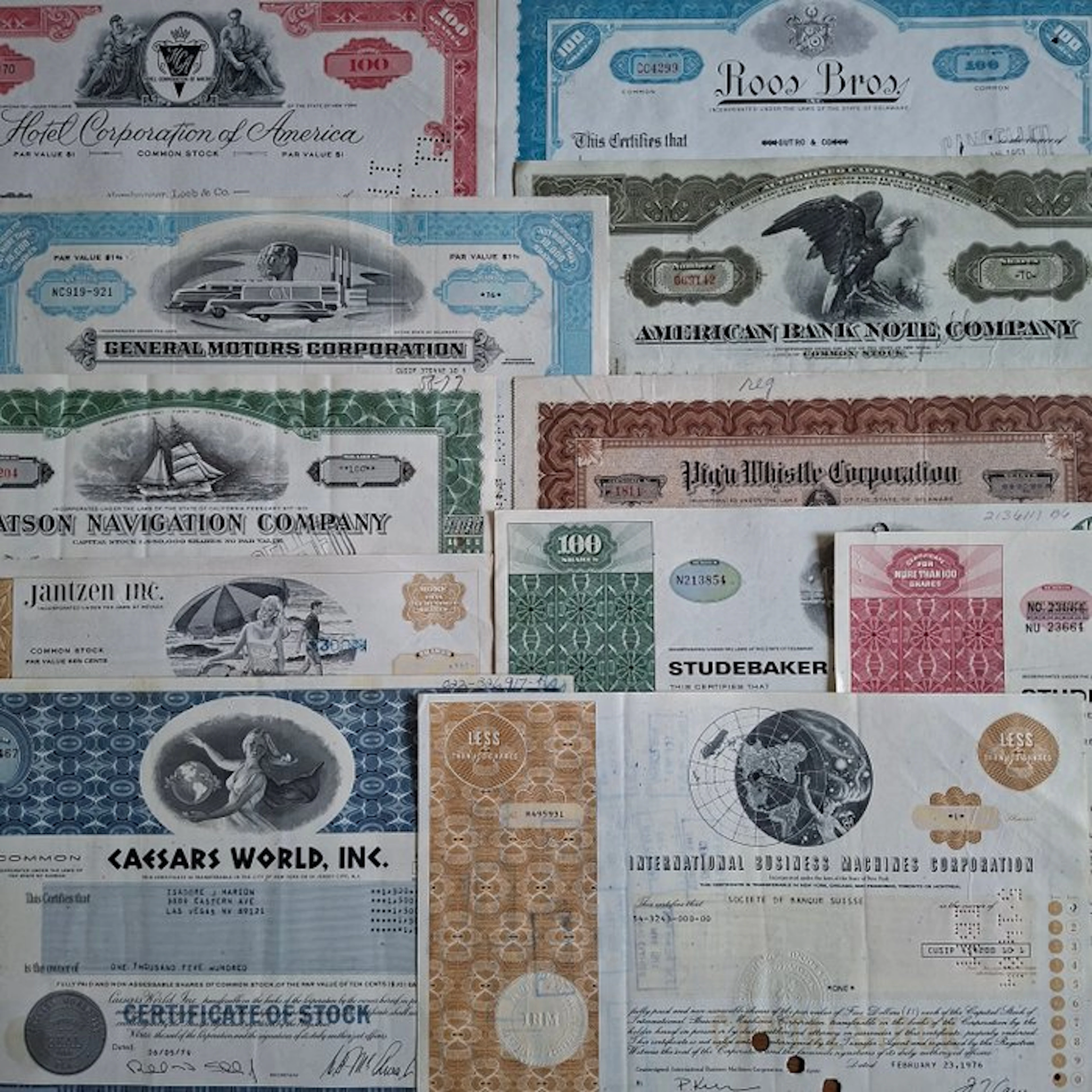 Document - 66 ‘Americana’ - 66 Historic American shares...