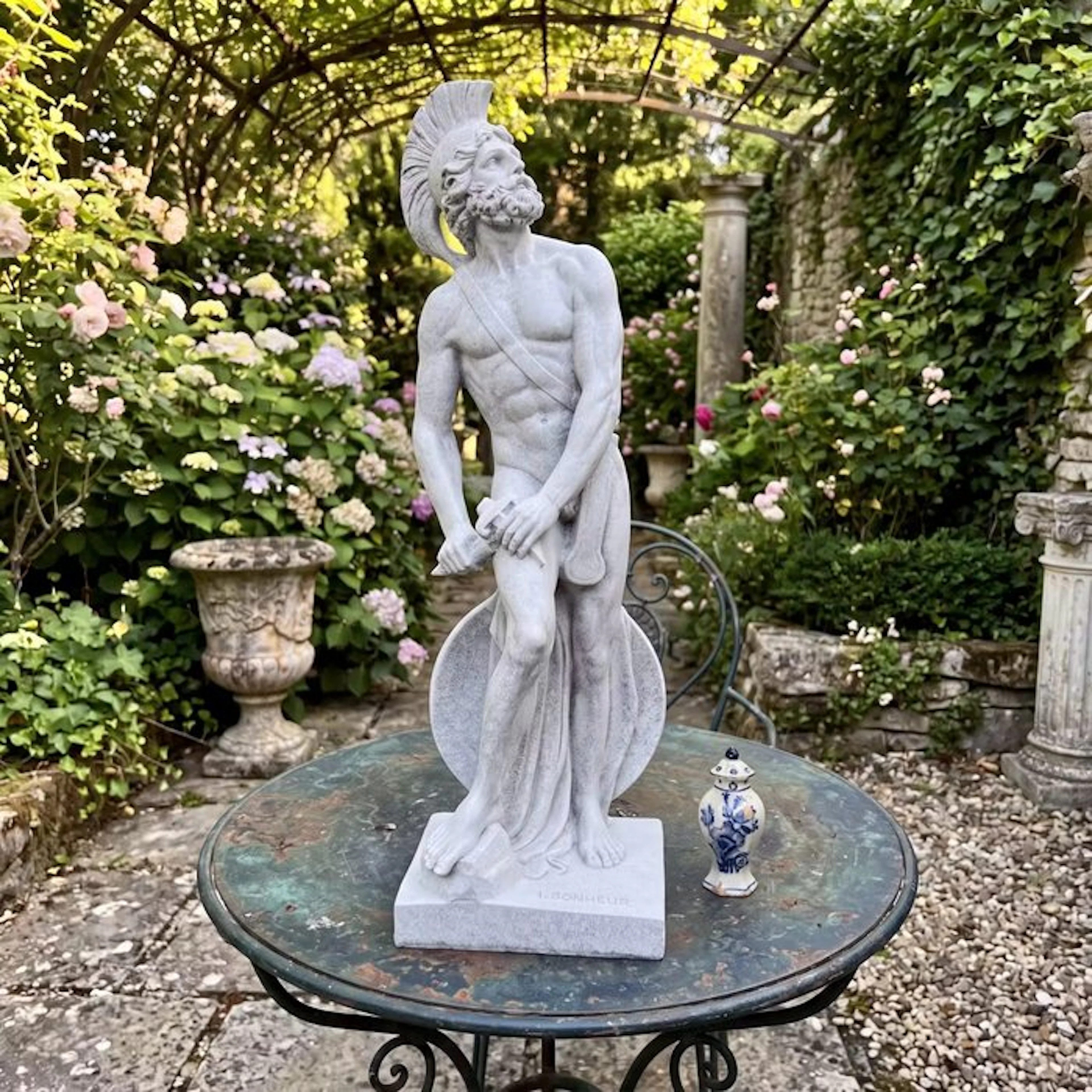 Statue, Spartaan 50 cm (Zonder Minimumprijs) - 50 cm - Resin
